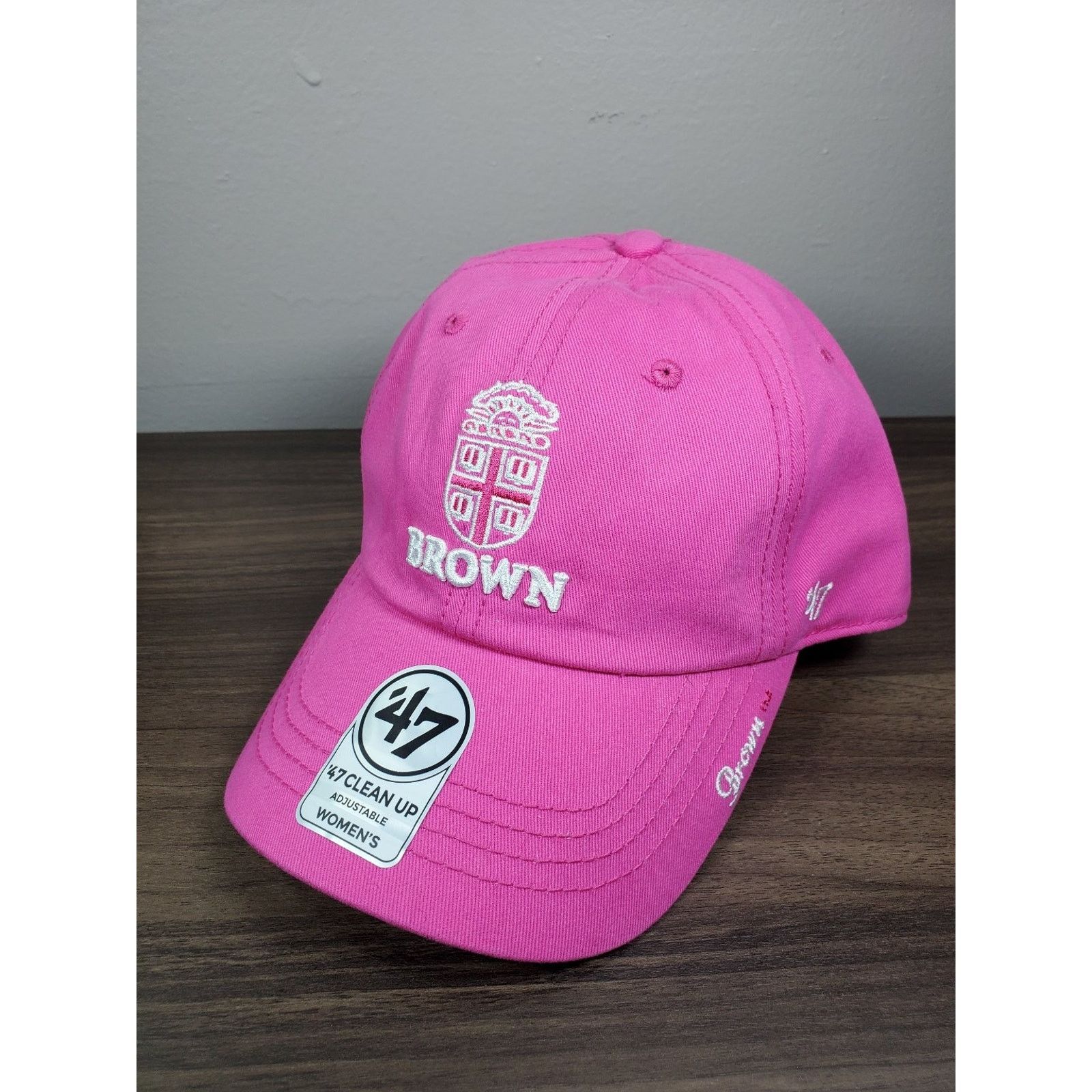 47 Brand × NCAA Brown University Hat '47 Brand Clean Up Pink NCAA Ivy League Size ONE SIZE - 1 Thumbnail