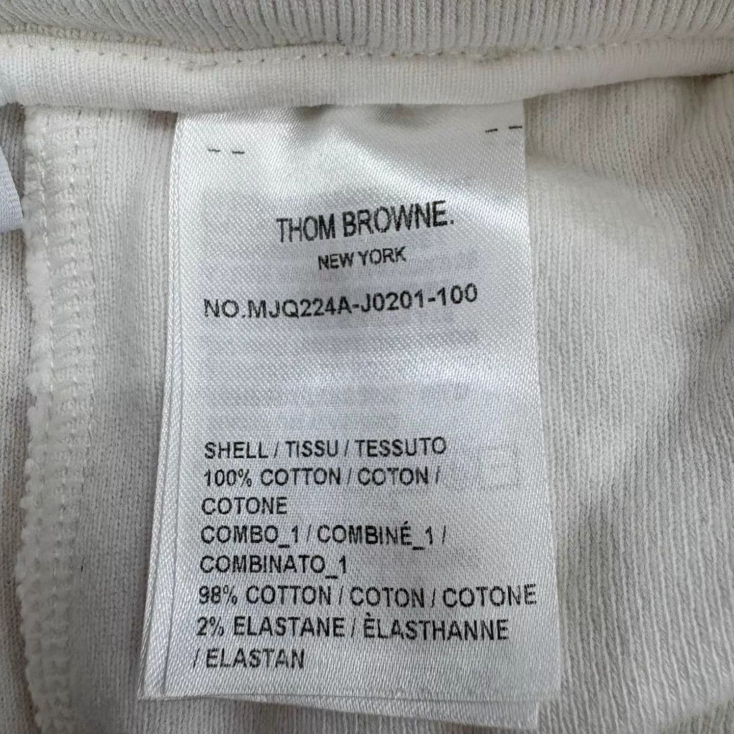 Thom Browne Thom Browne White Knit Casual Sweatpants Size 1 NWT Size US 29 - 4 Thumbnail