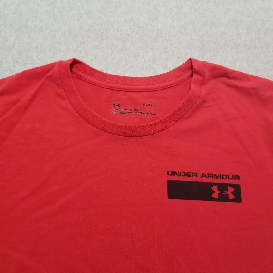 Under Armour Under Armour Shirt Mens Large Short Sleeve Logo Heatgear Size US L / EU 52-54 / 3 - 4 Thumbnail