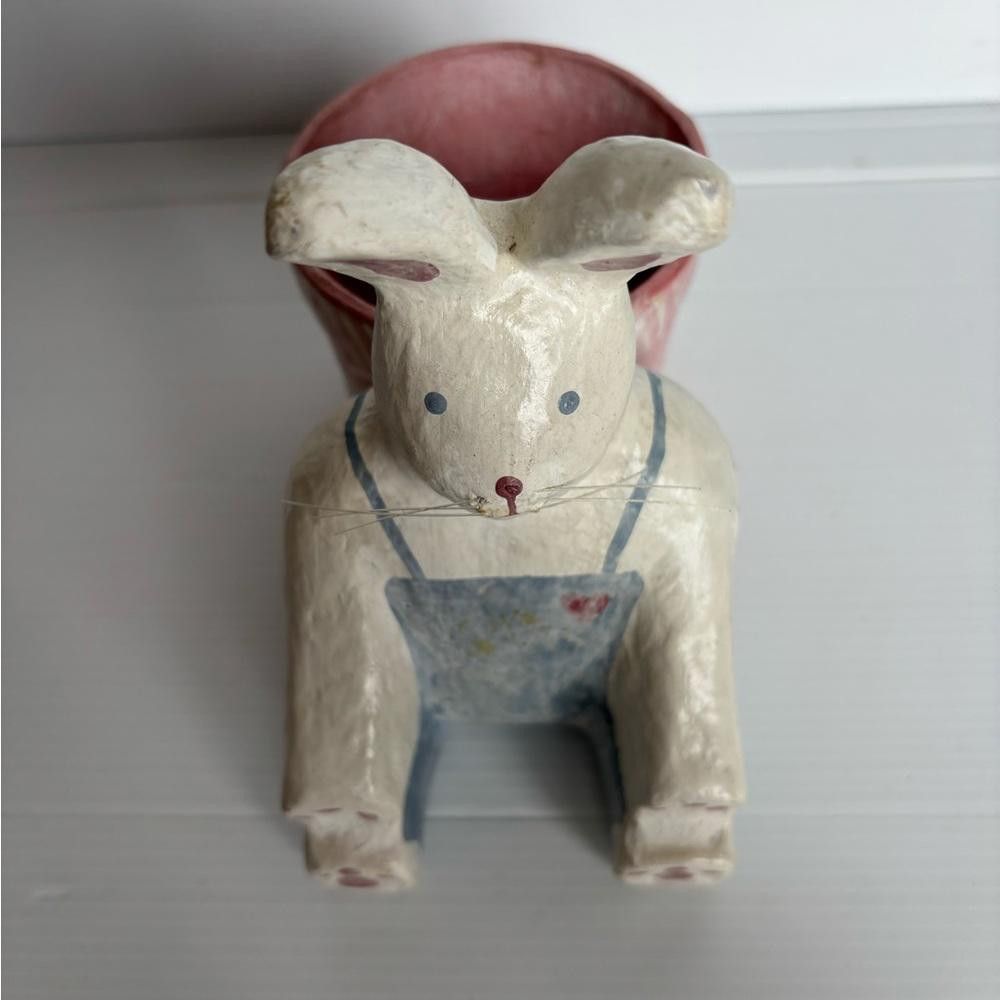 Designer Papier Mâché Vintage Easter Bunny Size ONE SIZE - 2 Thumbnail