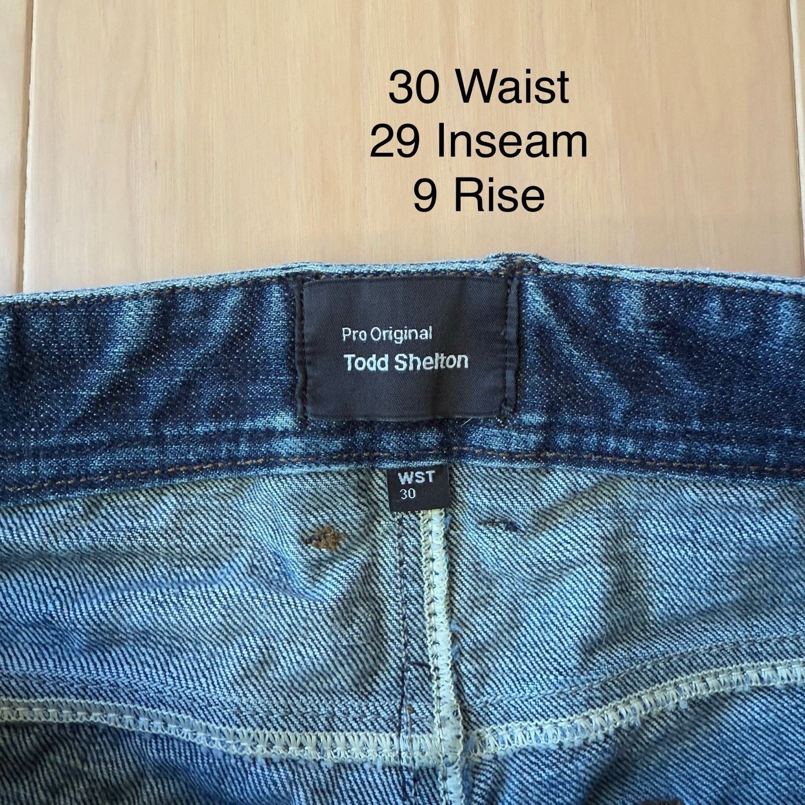 Todd Shelton Todd Shelton Selvedge Jeans 30 Blue Heavy Denim Slim Straigh Size US 30 / EU 46 - 5 Thumbnail