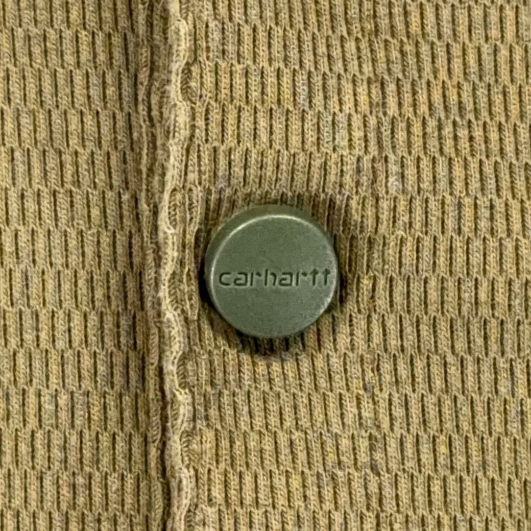 Carhartt Carhartt Shirt Adult MEDIUM Green Henley Snaps Long Sleeve Military Workwear Size US M / EU 48-50 / 2 - 5 Thumbnail