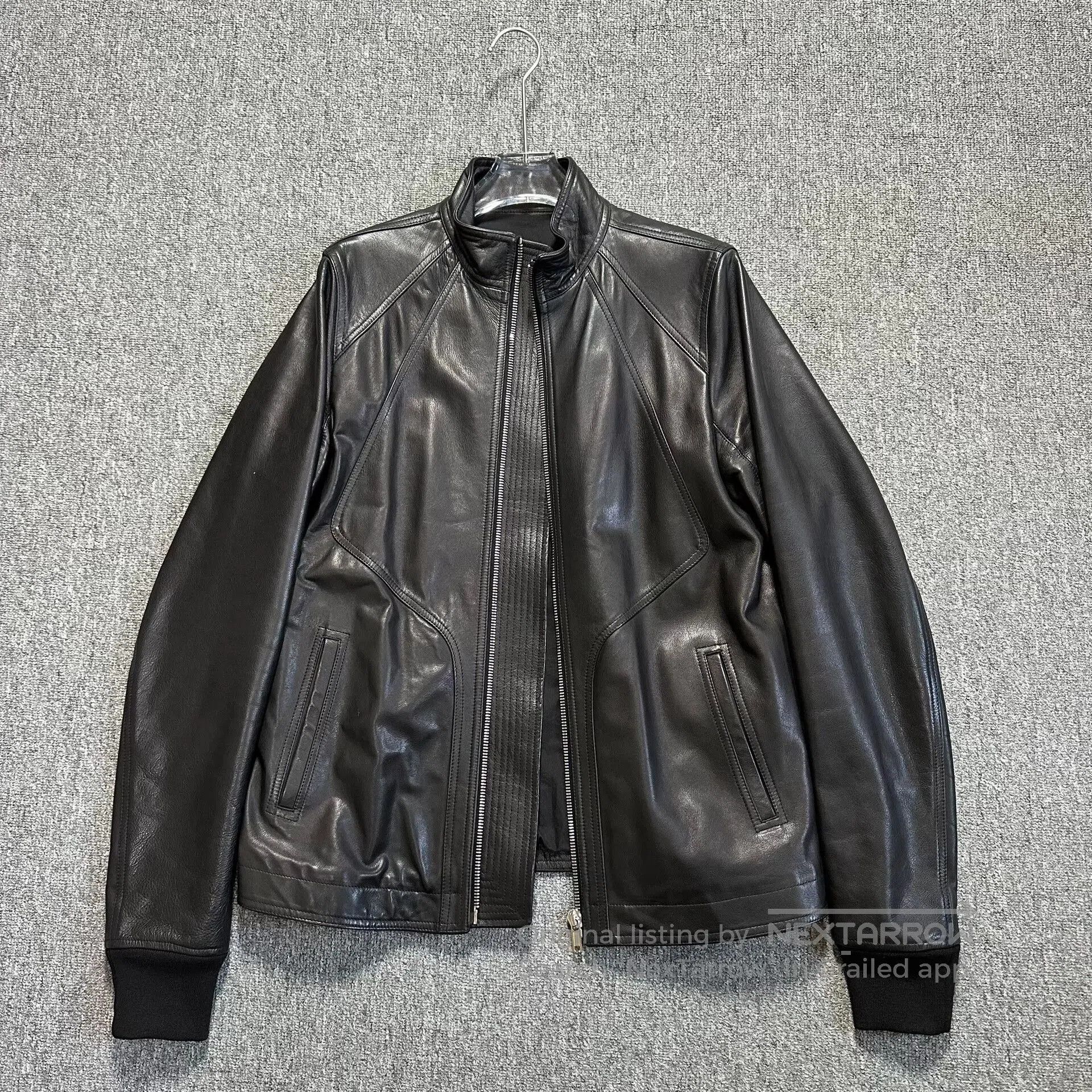 Rick Owens black leather jacket by rick owens. Size US XXL / EU 58 / 5 - 2 Thumbnail