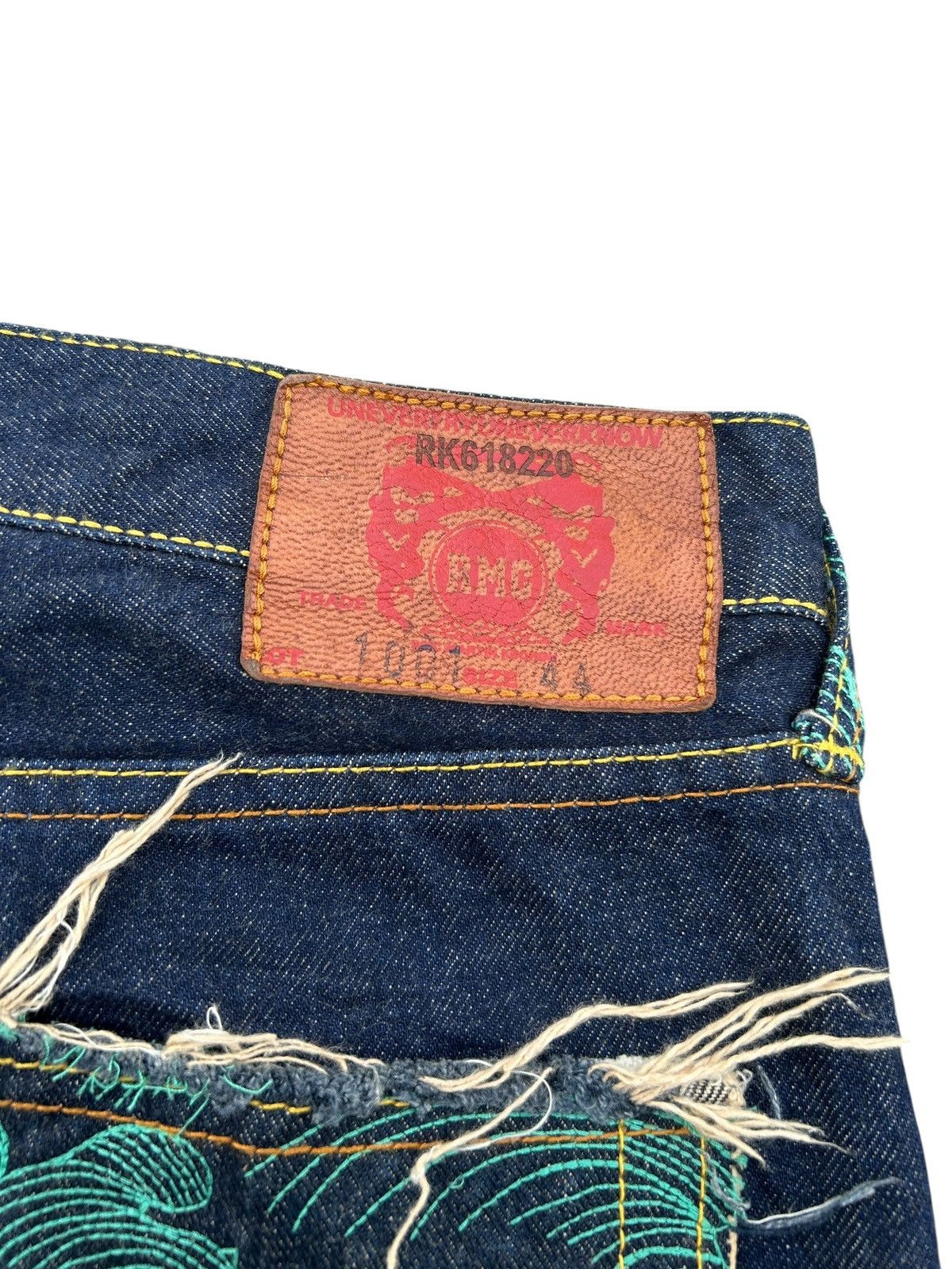 Japanese Brand × Kapital × RMC Jeans Red Monkey Company RMC Martin Ksohoh Distressed Denim Jeans Size US 42 / EU 58 - 8 Thumbnail