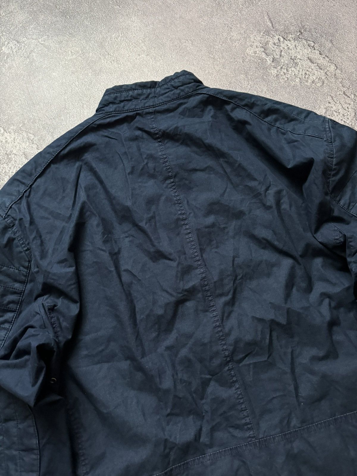 Polo Ralph Lauren × Vintage Polo Ralph Lauren XXL zip bomber style denim bike jacket 00s Size US XXL / EU 58 / 5 - 22 Thumbnail