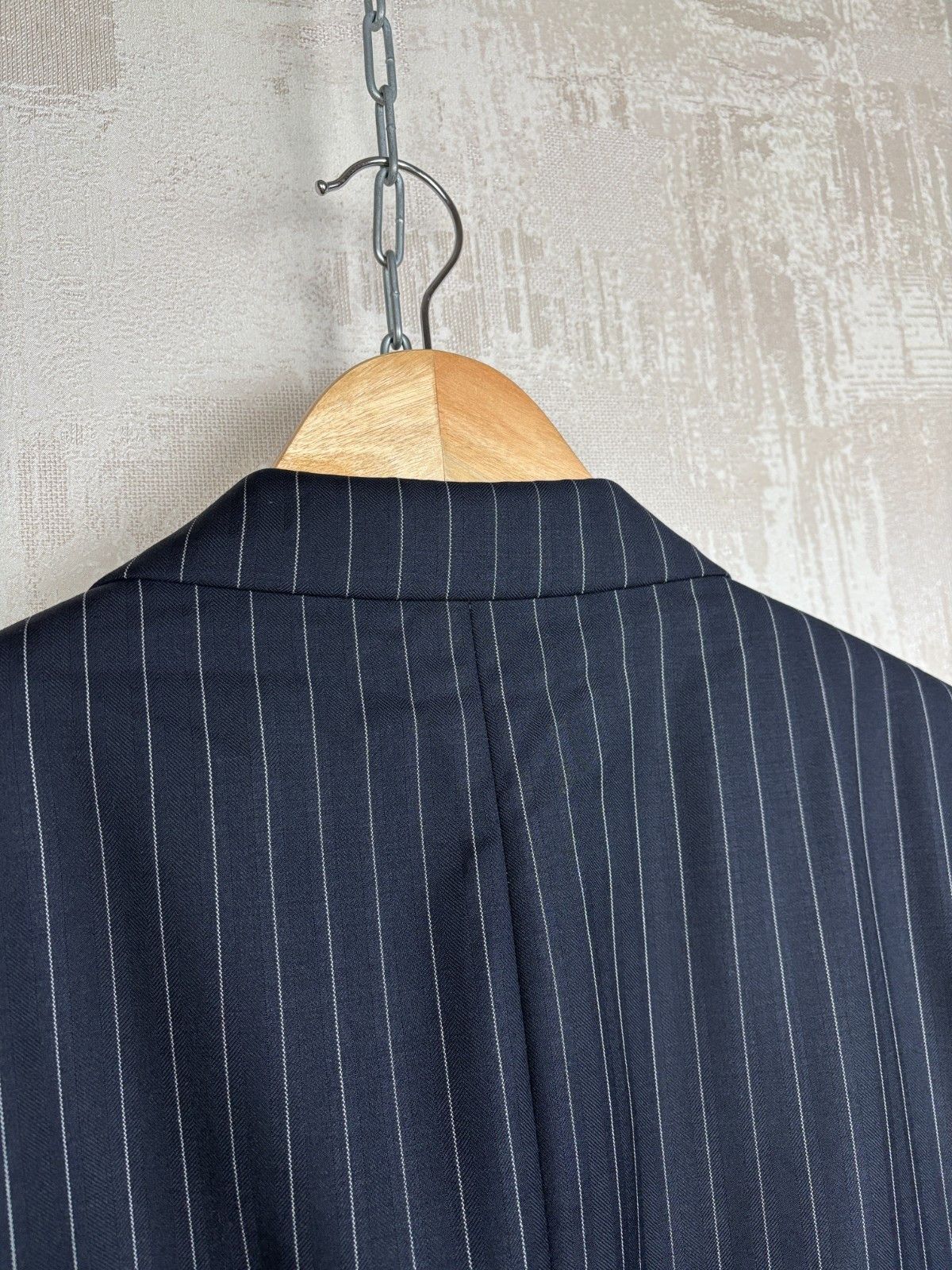 Other UK Holland Esquire Striped Wool Blazer Long UK 40" 112 cm EU 50 Size 40L - 22 Thumbnail