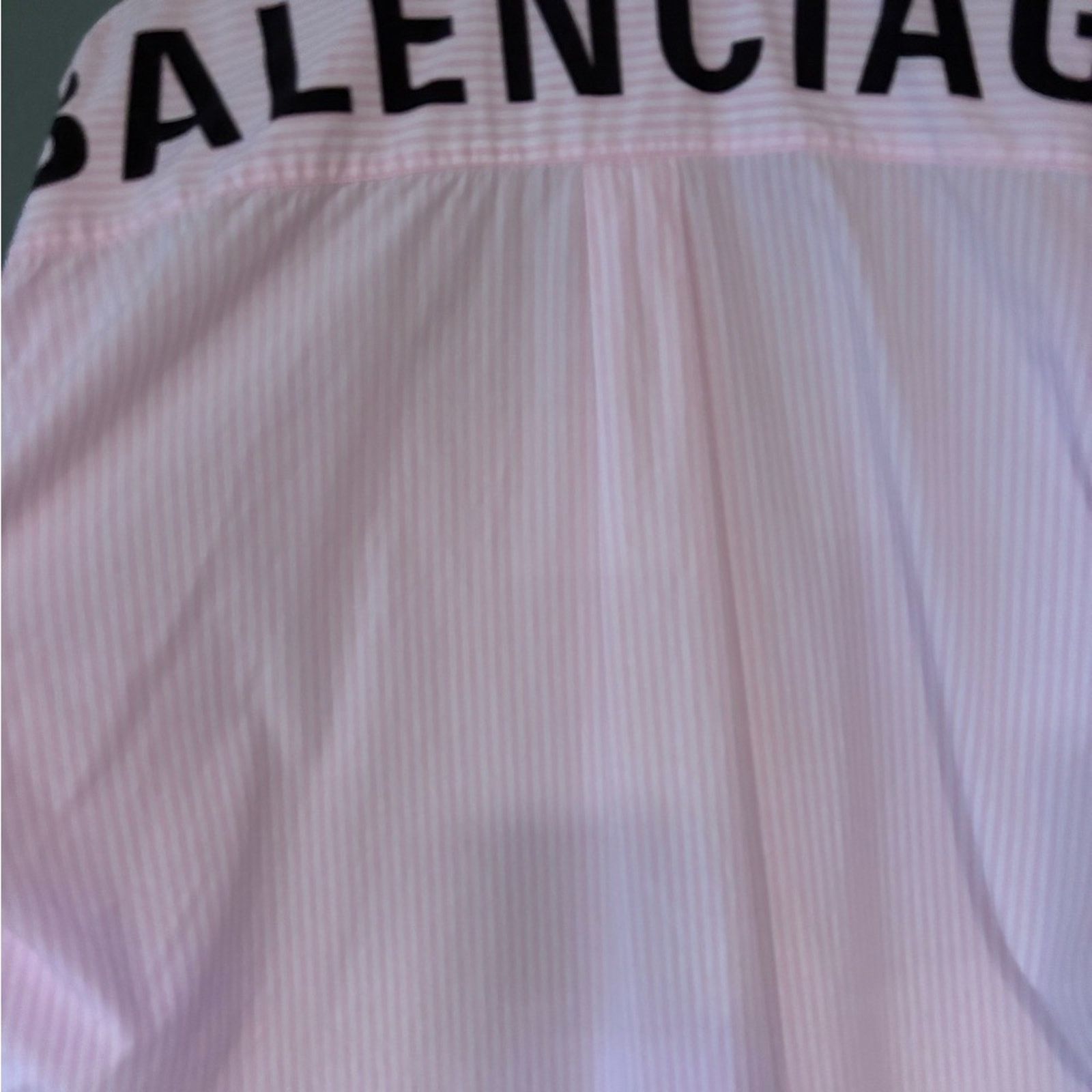 Balenciaga Balenciaga New Swing Logo Button Down Striped Shirt Size XS Size XXS / US 00 / IT 34 - 7 Thumbnail