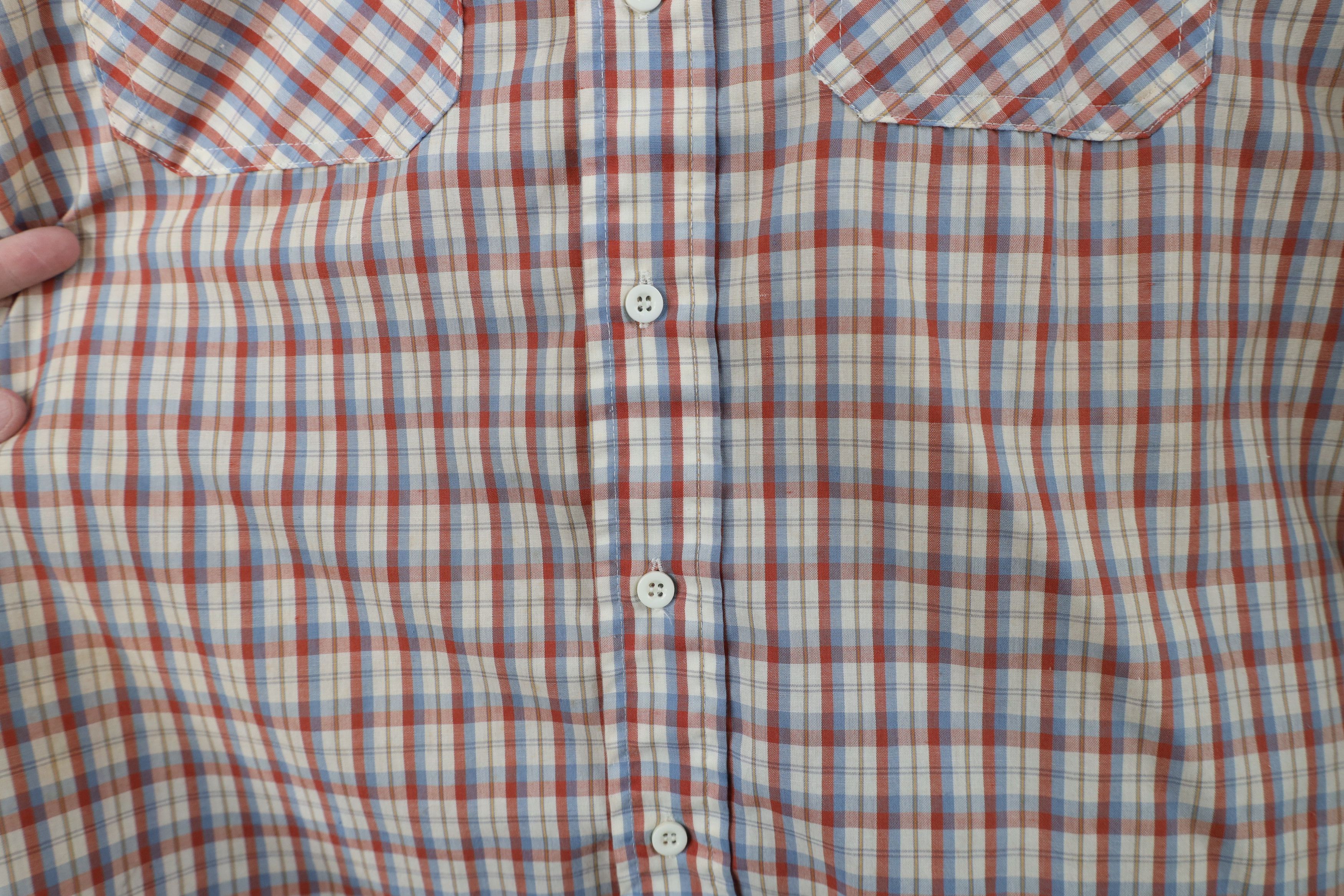 Wrangler Vintage 70s 80s Wrangler Western Collared Button Shirt Plaid Size US L / EU 52-54 / 3 - 6 Thumbnail