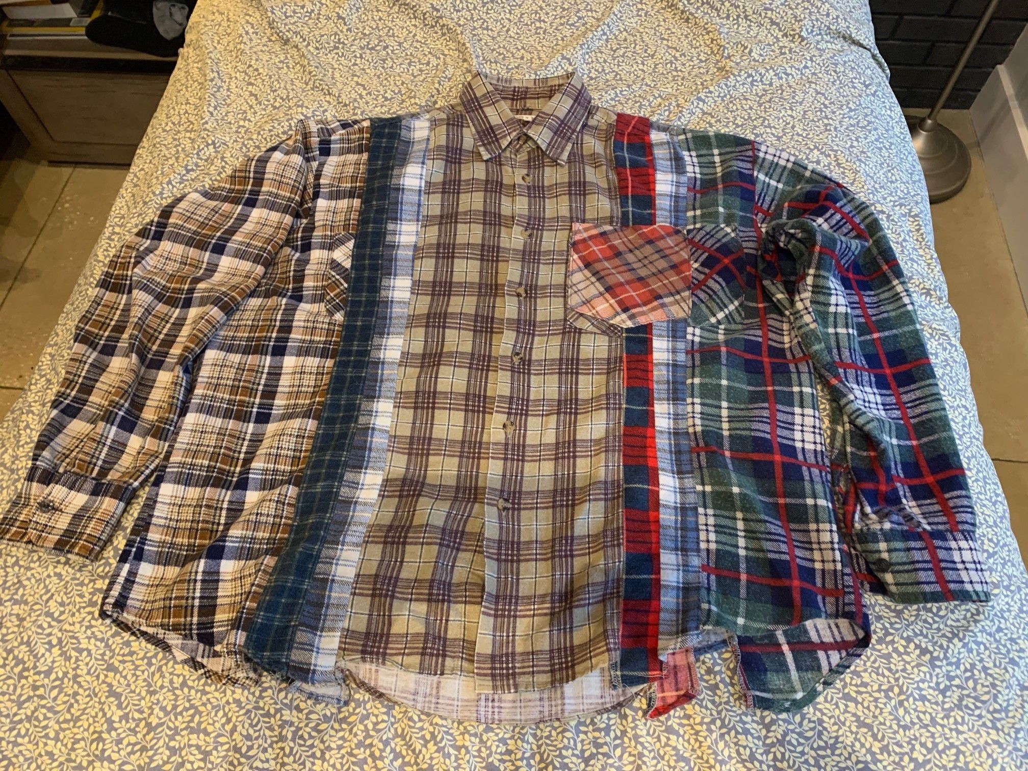 Rebuild by Needles Flannel Shirt Brown - Medium