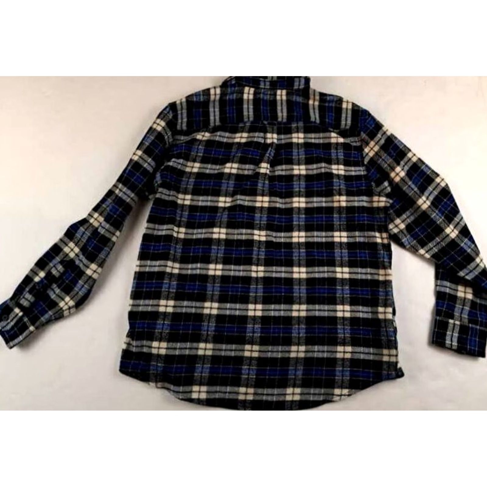 Orvis VINTAGE Orvis Shirt Plaid Flannel Cotton Blue 2XL Button-Up Long Sleeve NWT Mens Outdoor Pockets 31in long 27in chest Size US XXL / EU 58 / 5 - 5 Thumbnail
