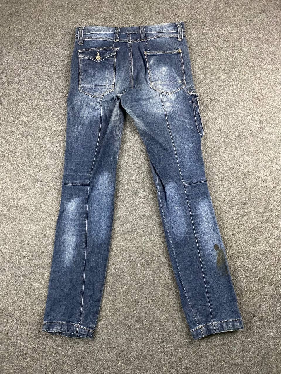 Japanese Brand japanese brand cargo denim pants nice design Size US 31 - 1 Thumbnail