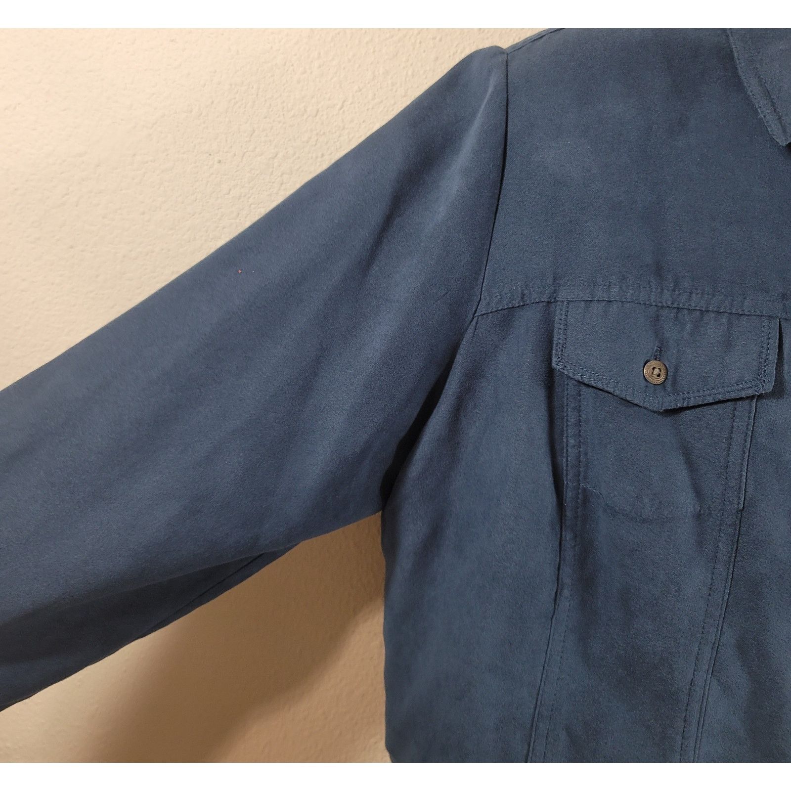 Croft & Barrow Croft & Barrow Blue Button Up Long Sleeves Collard Shirt XL Size US XL / EU 56 / 4 - 6 Thumbnail