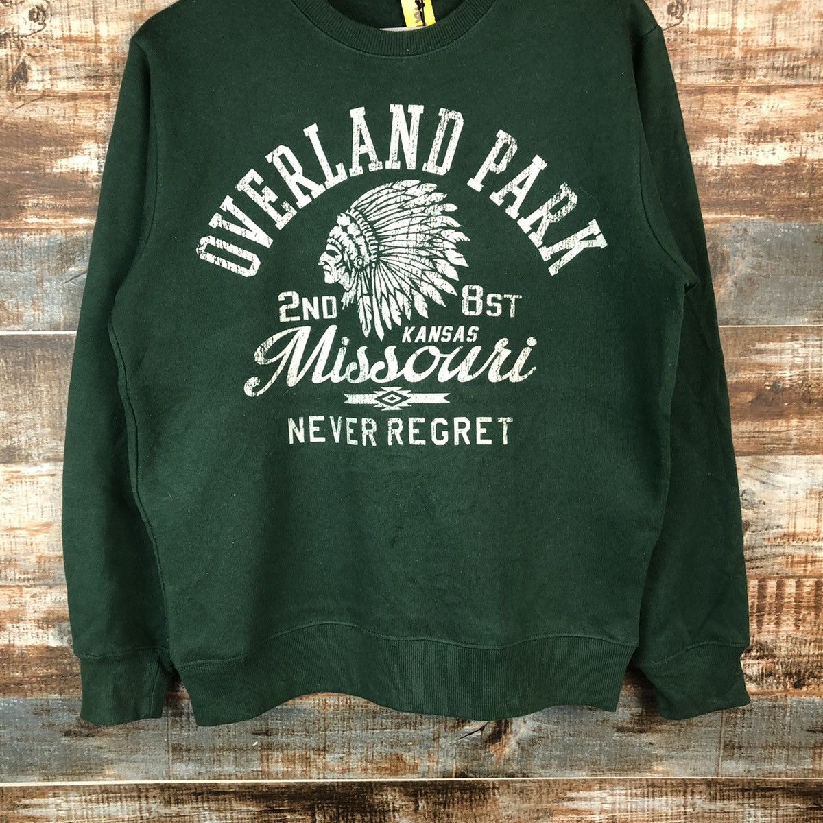 Japanese Brand Missouri Green vintage Sweatshirt #A2017 Size US S / EU 44-46 / 1 - 3 Thumbnail