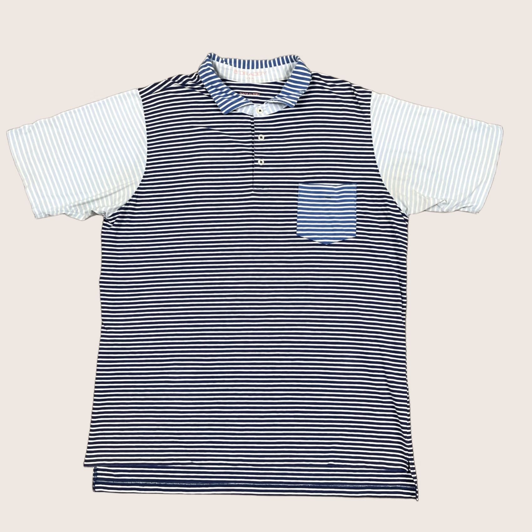 Vintage B. Draddy Polo Shirt Mens M Blue Short Sleeve Collared Golf Preppy Vintage: No Size US M / EU 48-50 / 2 - 1 Thumbnail