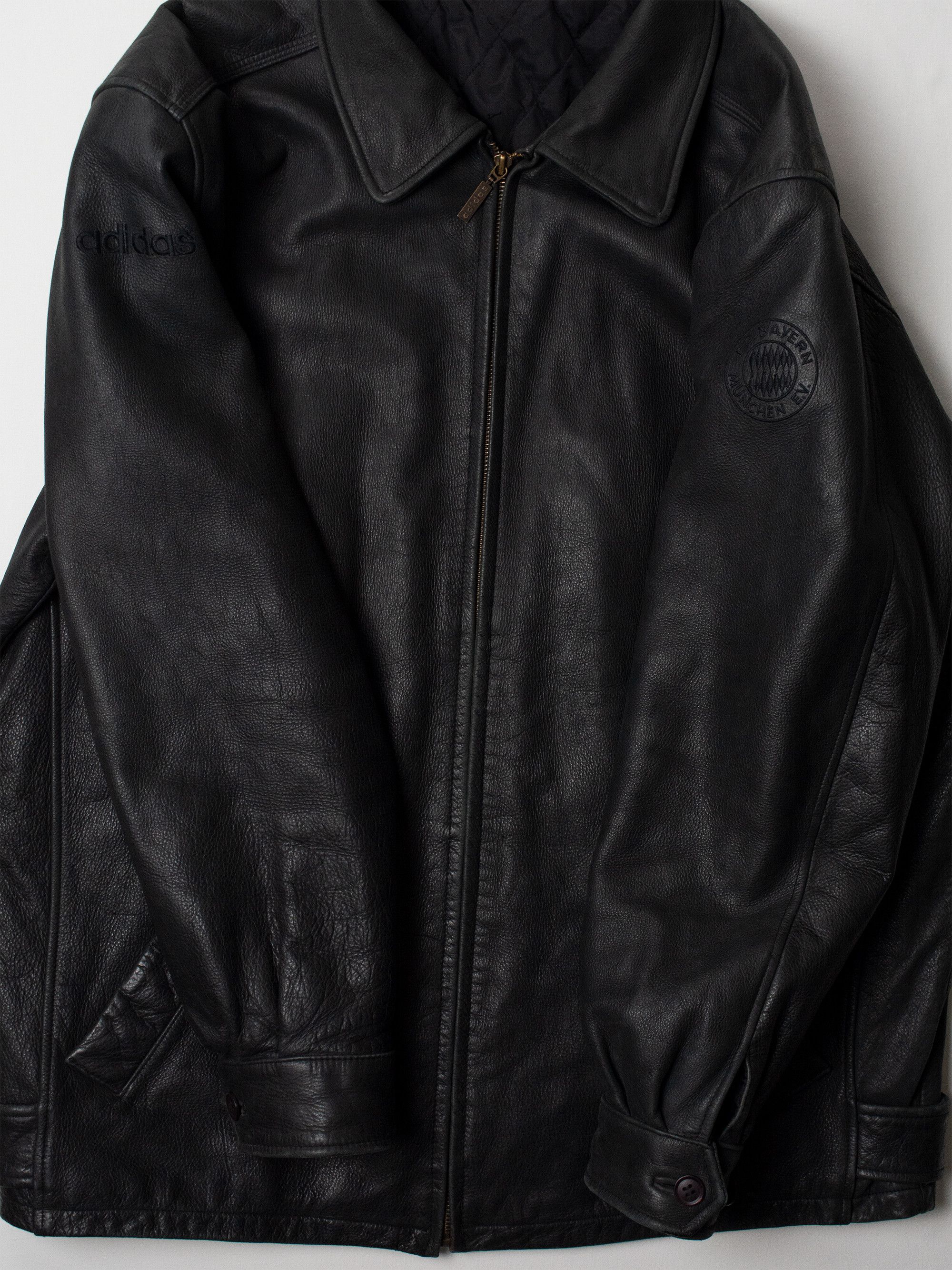 Adidas Adidas - (vintage) Bayern Munchen leather jacket - size L Size US L / EU 52-54 / 3 - 5 Thumbnail