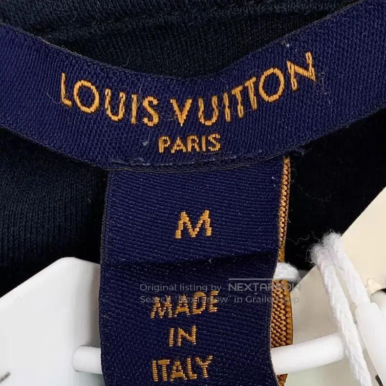 Louis Vuitton Louis Vuitton Black disc logo printed cotton crewneck T-sh Size US M / EU 48-50 / 2 - 6 Thumbnail