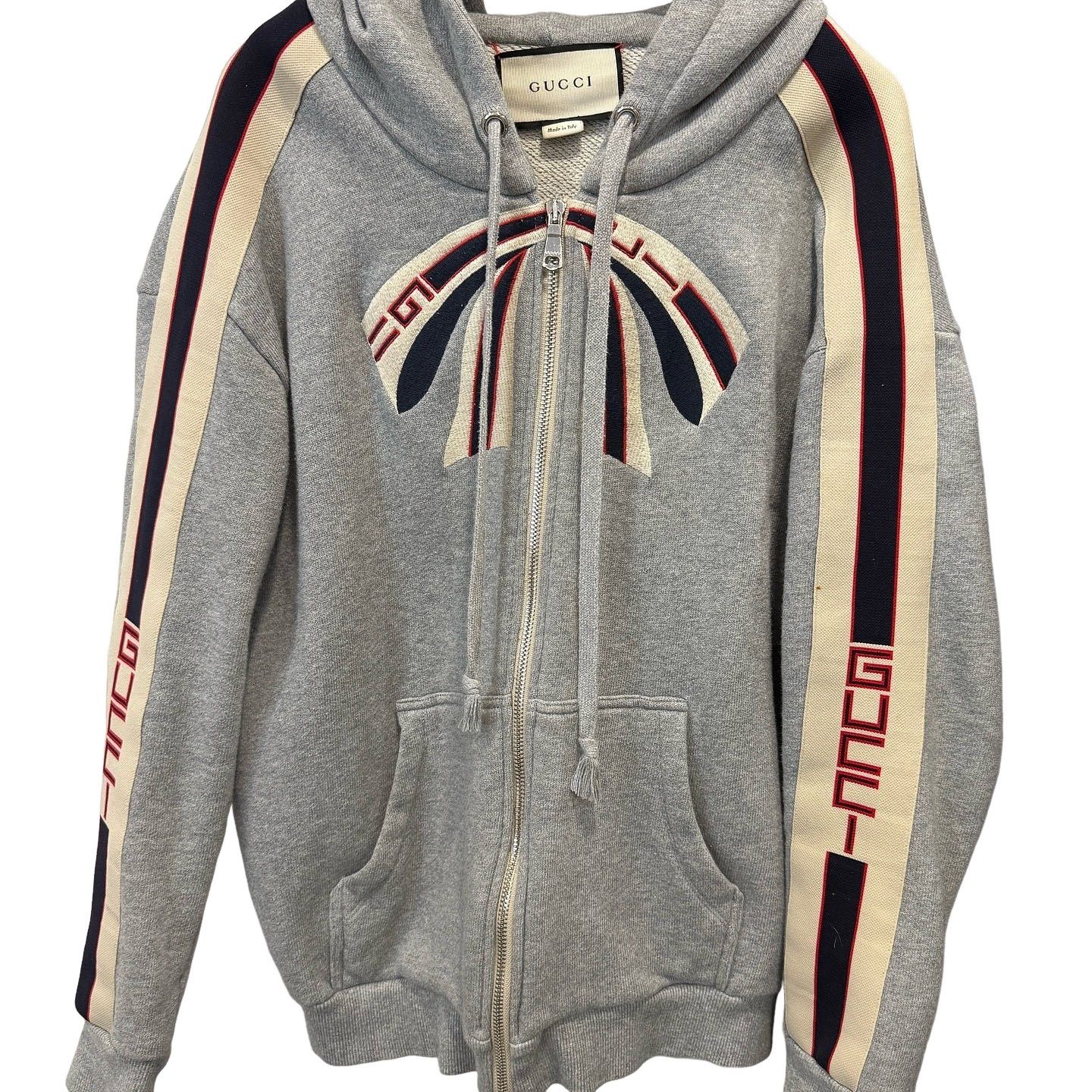 Gucci × Tom Ford GUCCI GRAY ZIP HOODIE SIZE XL | Grailed