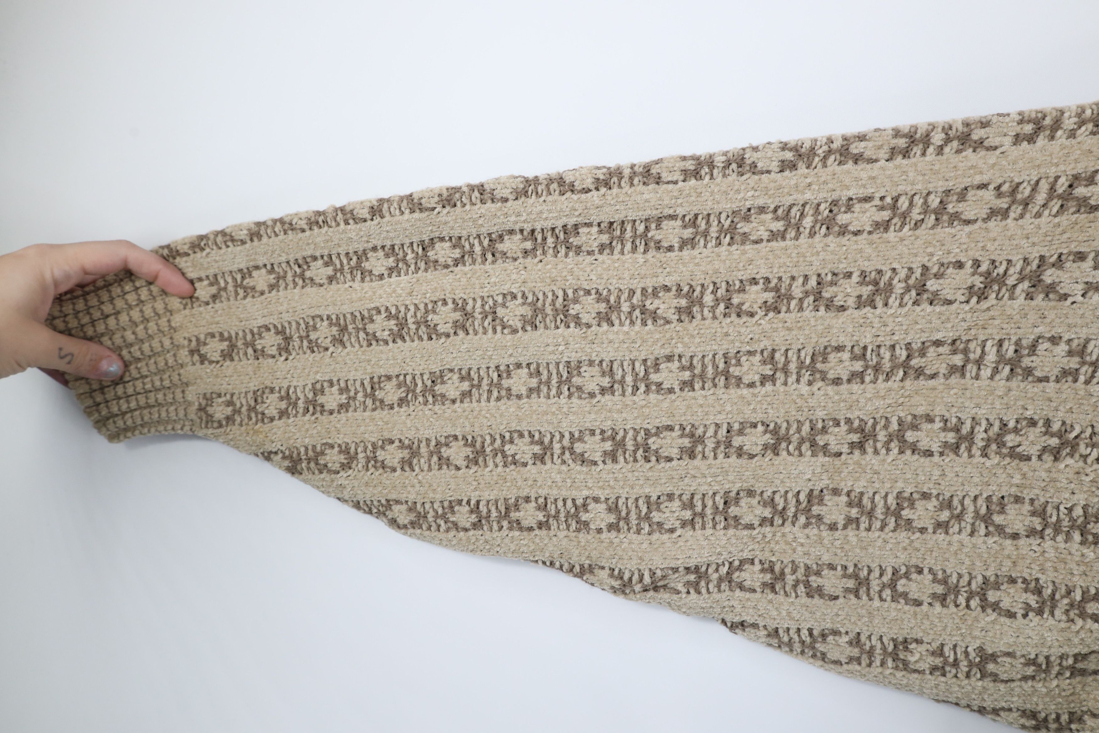 Vintage Vintage 90s Streetwear Knit Fleece Crewneck Sweater Beige Size US XL / EU 56 / 4 - 5 Thumbnail