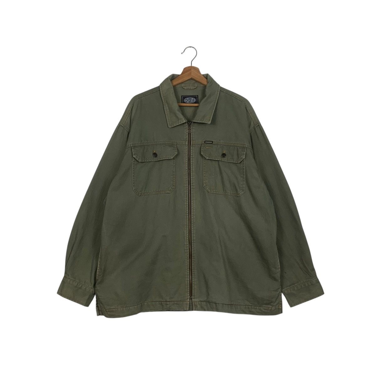 Japanese Brand MAUI And Sons Double Pocket Green Chore Jacket #1804-C16 Size US XL / EU 56 / 4 - 1 Thumbnail