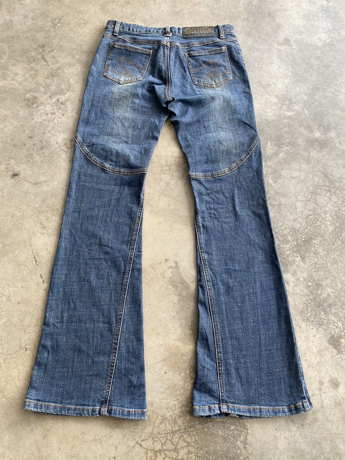 Japanese Brand Flare Jeans Back Forth Python Multi-pocket Size US 29 - 9 Thumbnail