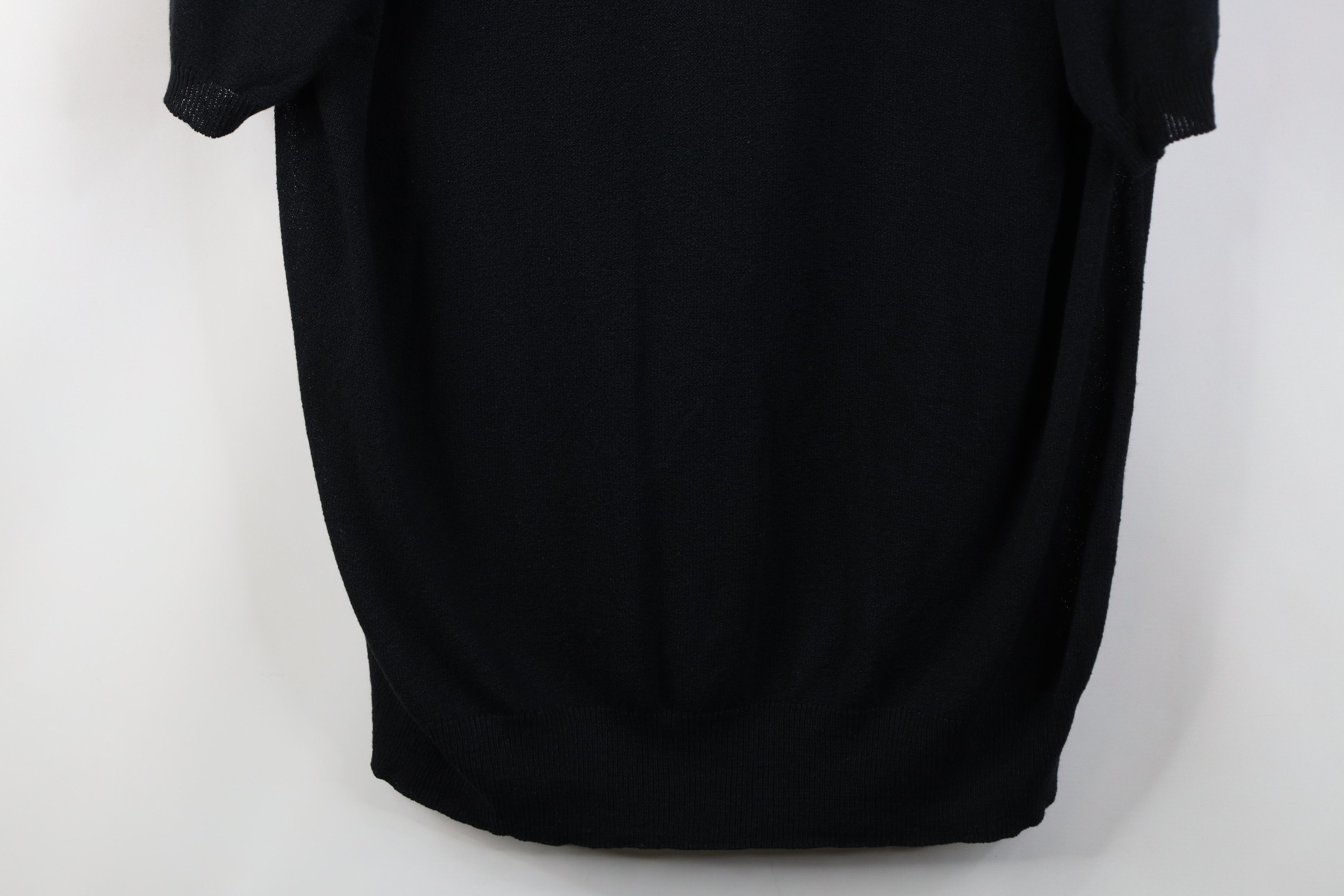 Vintage Vintage 90s Streetwear Blend Knit Pullover Polo Black Size US XL / EU 56 / 4 - 3 Thumbnail