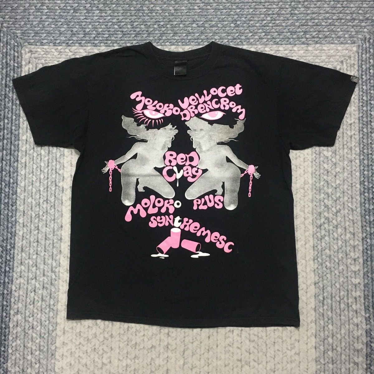 image of Band Tees x Movie Very VTG Y2K A Clockwork Orange “Milkbar Scene” Tees in Black, Men's (Size XL)