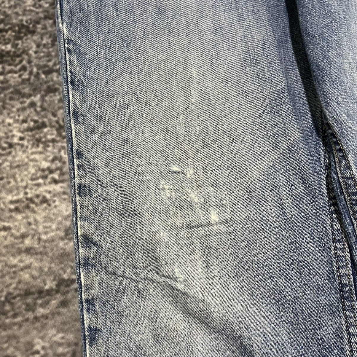 Lee Vintage Lee Distressed Faded Workwear Skater Blue Jeans Size US 36 / EU 52 - 6 Thumbnail