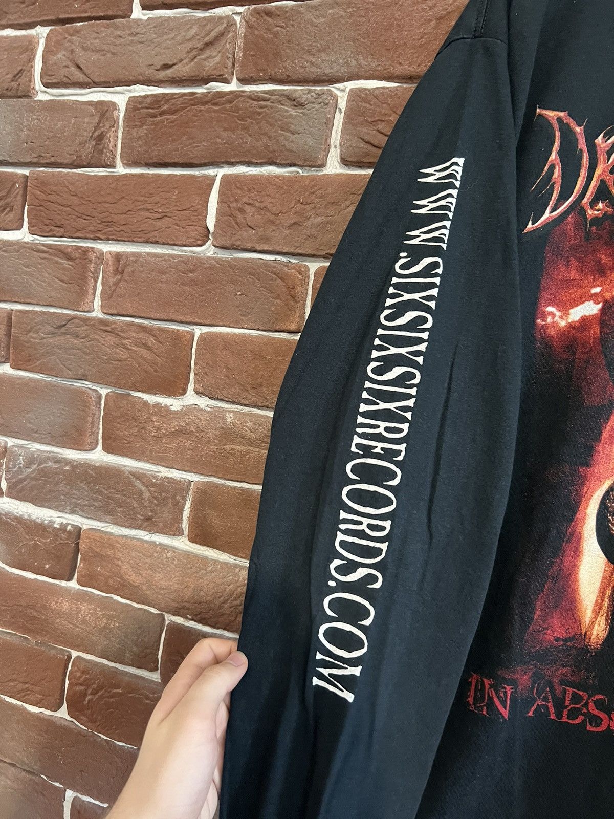 Band Tees Vintage 00s Draconia Horder 666 Devil Metal Longsleeve Size US L / EU 52-54 / 3 - 6 Thumbnail