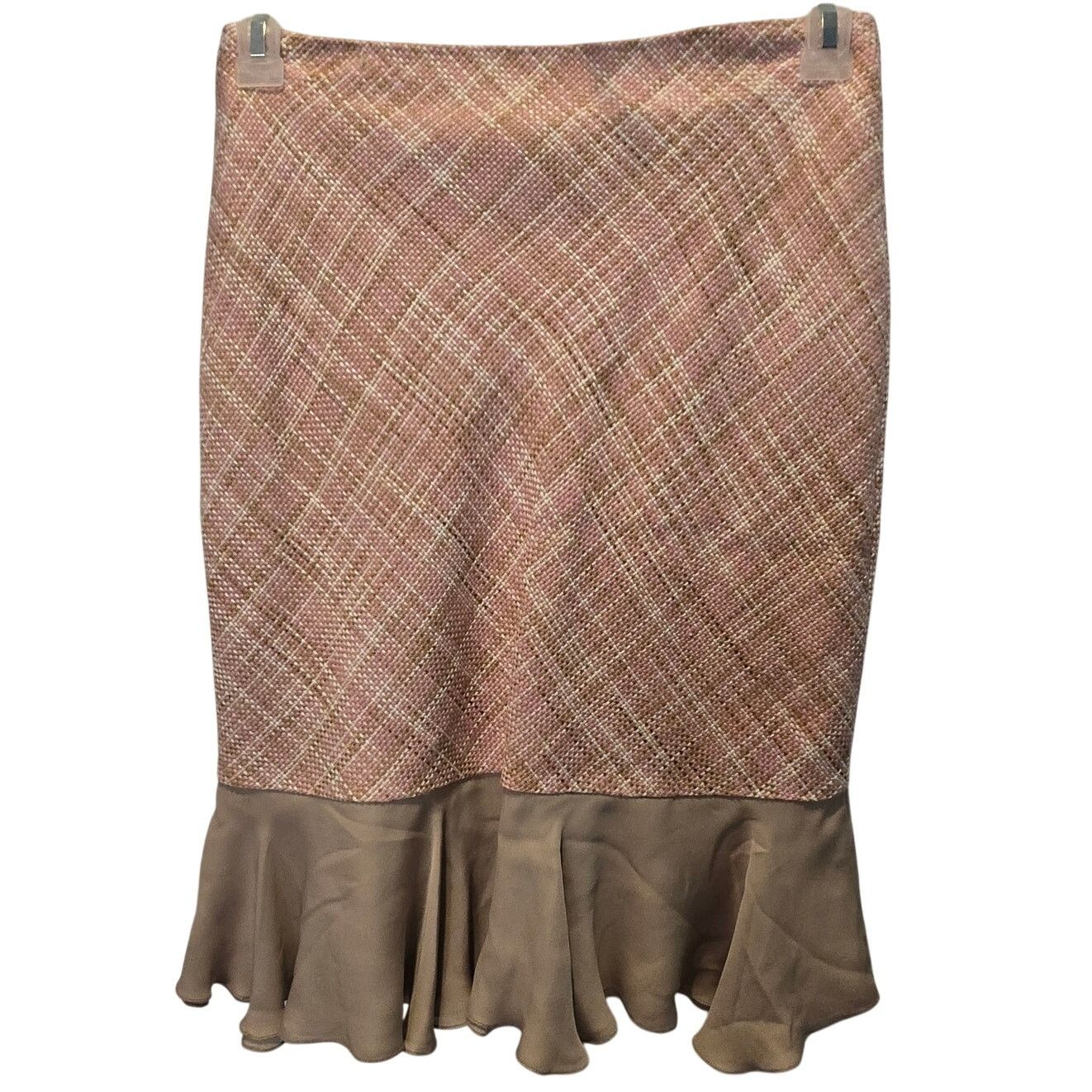Bill Blass VTG Bill Blass Evening Separates sz 8 pink tweed silk ruffle Size M / US 6-8 / IT 42-44 - 3 Thumbnail