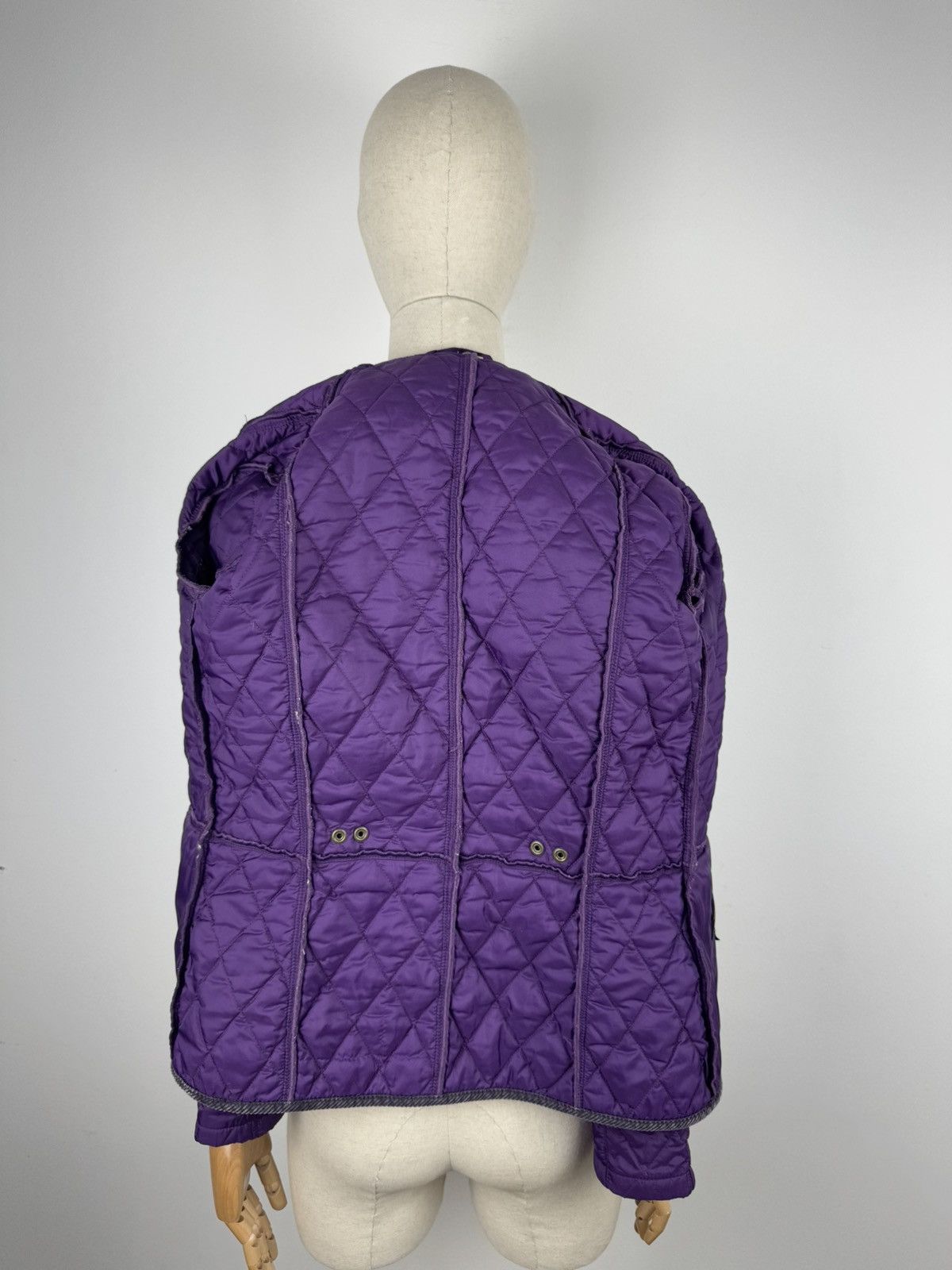 Barbour × Vintage Men’s Vintage Barbour Quit Jacket Purple size 4 Size S / US 4 / IT 40 - 5 Thumbnail