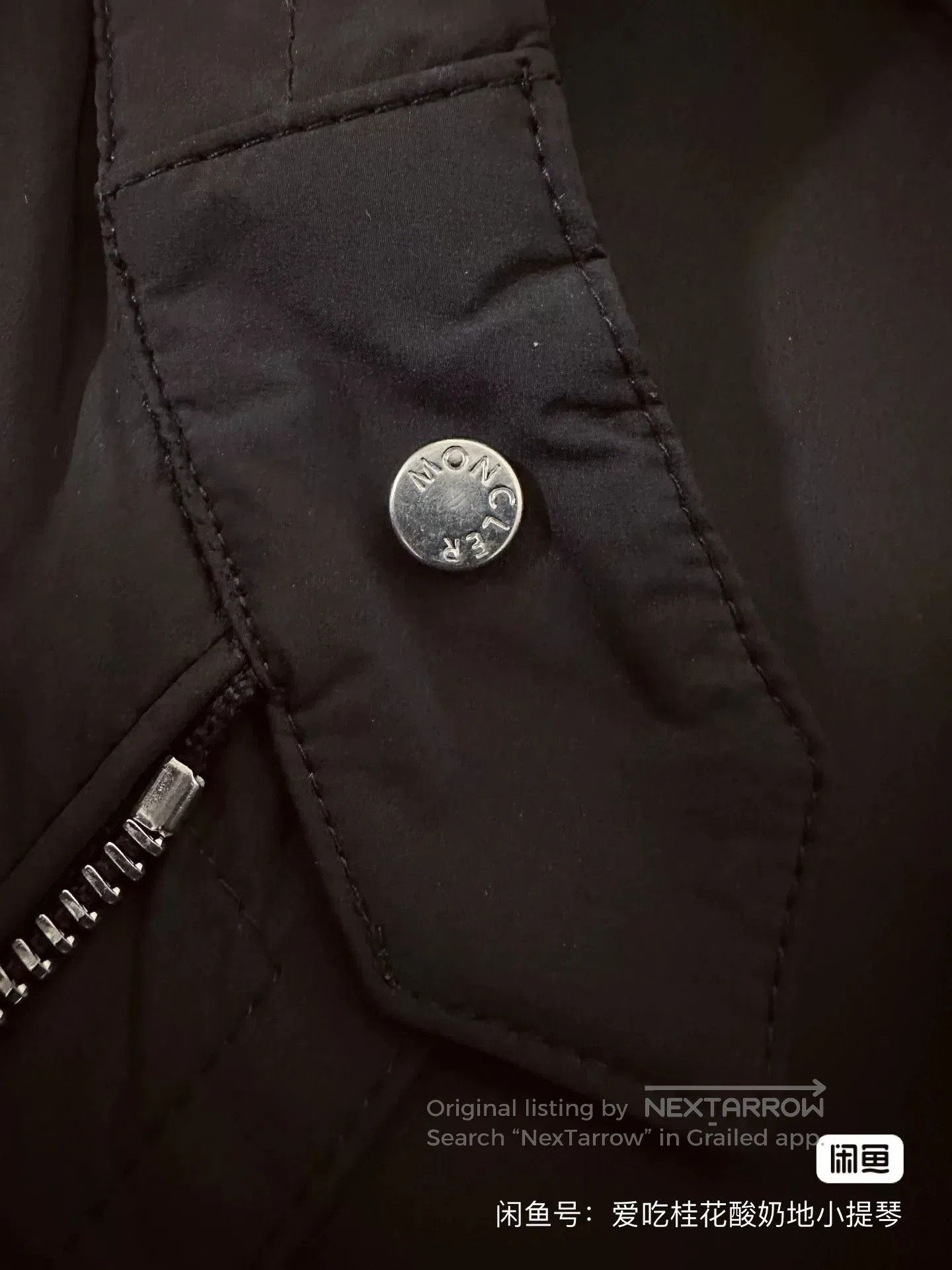 Moncler Moncler Black Casual Jacket. Size US M / EU 48-50 / 2 - 5 Thumbnail