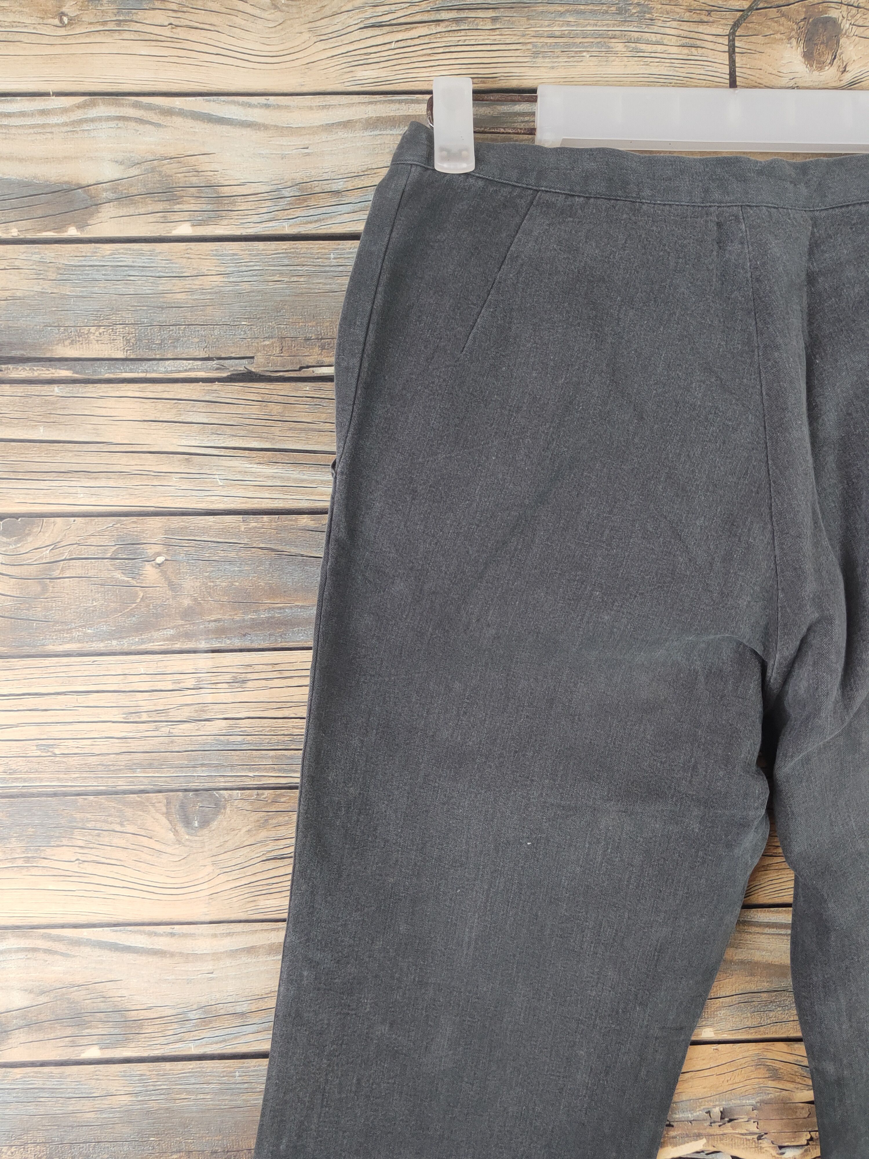 Y's DL Y's bis Limi Black Faded Casual Pants #46-051 Size 26" / US 2 / IT 38 - 8 Thumbnail