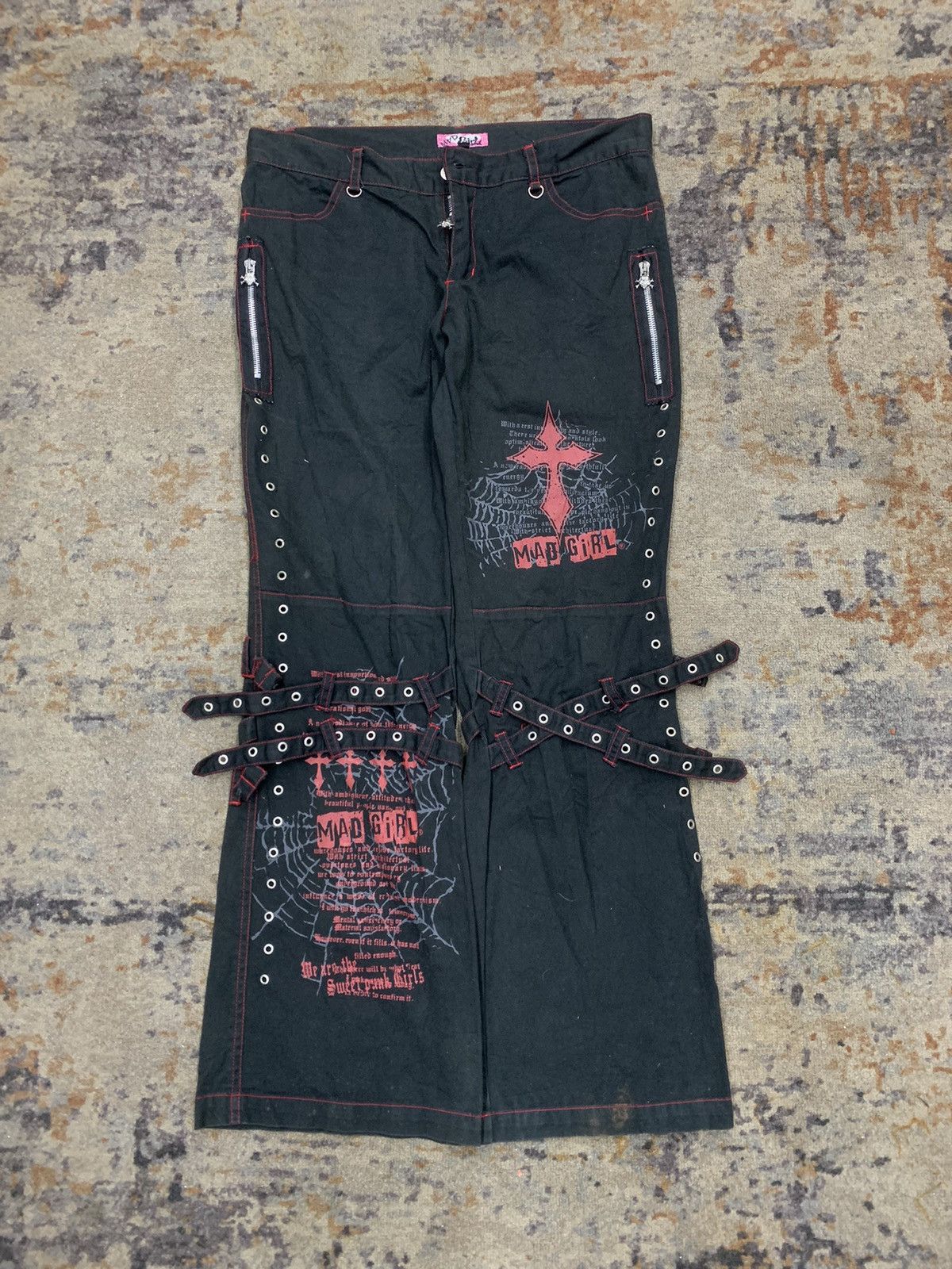 Japanese Brand × Le Grande Bleu (L.G.B.) 😈 BINDING OFFER 😈Japanese Bondage Mad punk gothic spider Size US 30 / EU 46 - 13 Thumbnail