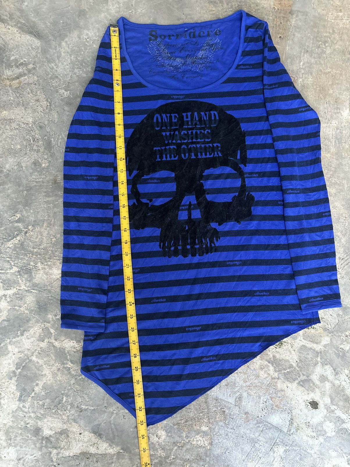 Hysteric Glamour × If Six Was Nine × Japanese Brand Y2k Sorridere Stripe Skull Ifsixwasnine Punk Style Longsleve Size ONE SIZE - 11 Thumbnail