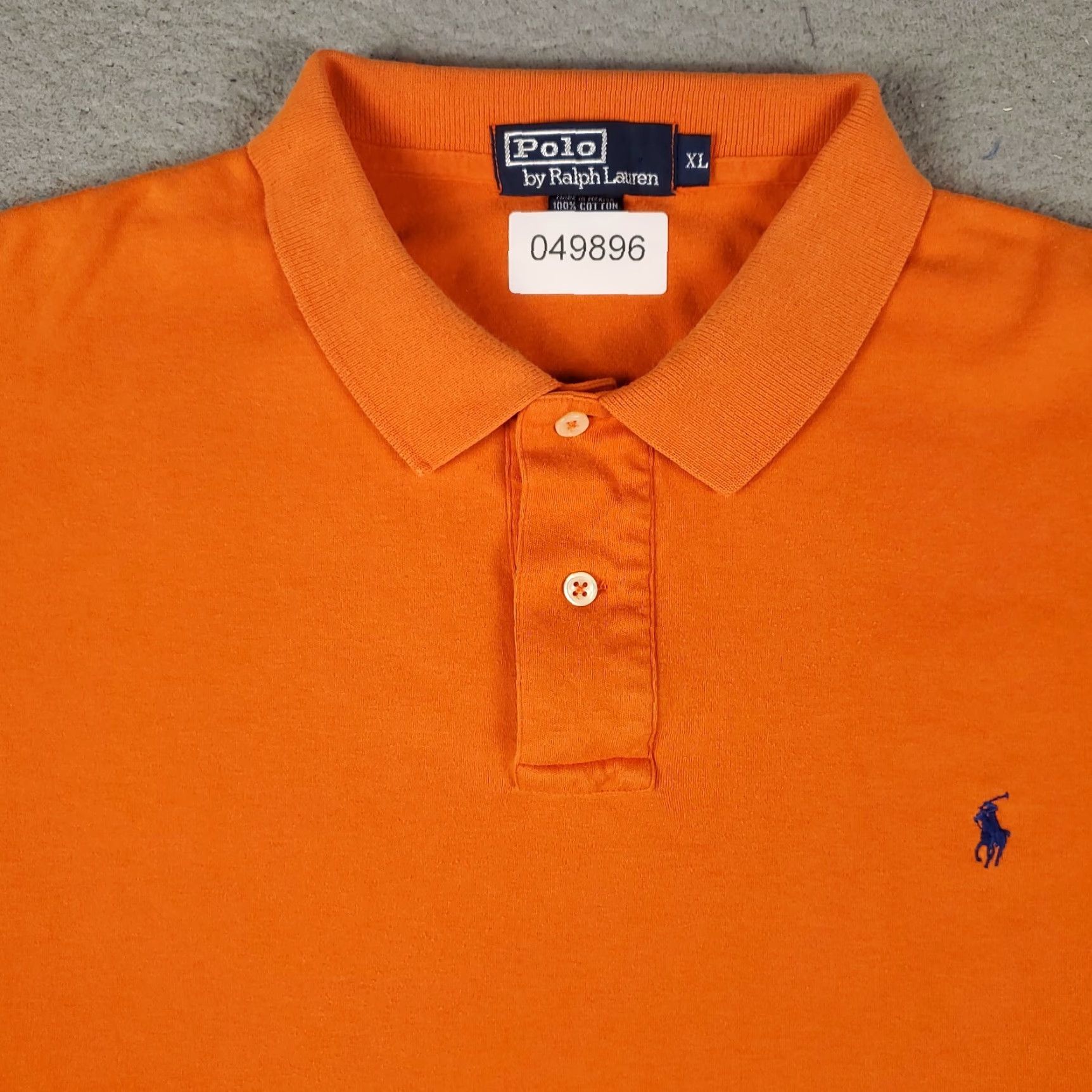 Ralph Lauren Ralph Lauren Polo Shirt Shirt Adult XL Orange Cotton Short Sleeve Logo Classic Mens Size US XL / EU 56 / 4 - 2 Thumbnail