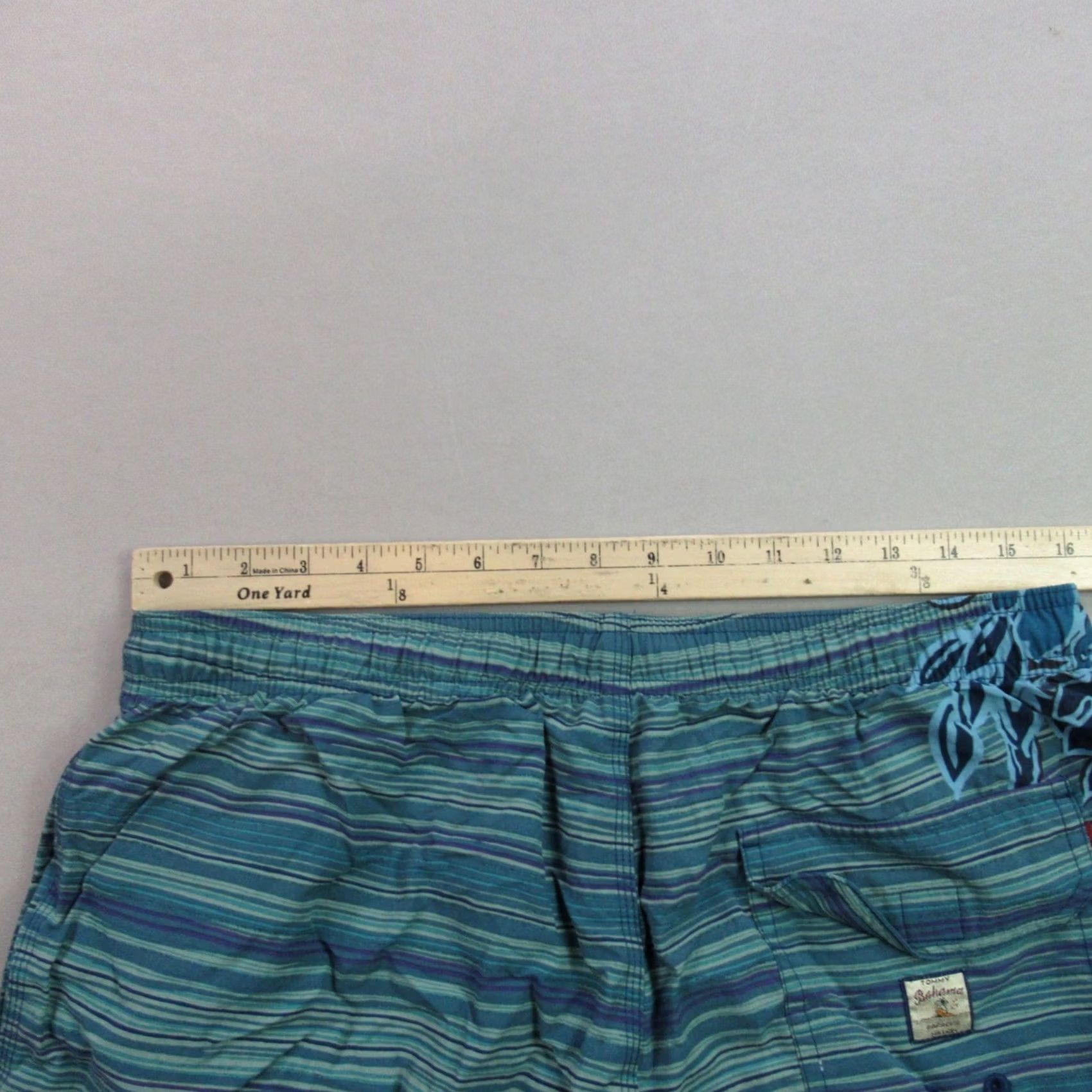 Tommy Bahama Tommy Bahama Shorts Mens Board Shorts Floral Swim Blue Nylon Knit Pockets Lightweight Beach Coordination: Mens, Medium, Blue, Floral, Board Shorts Size US 31 - 6 Thumbnail