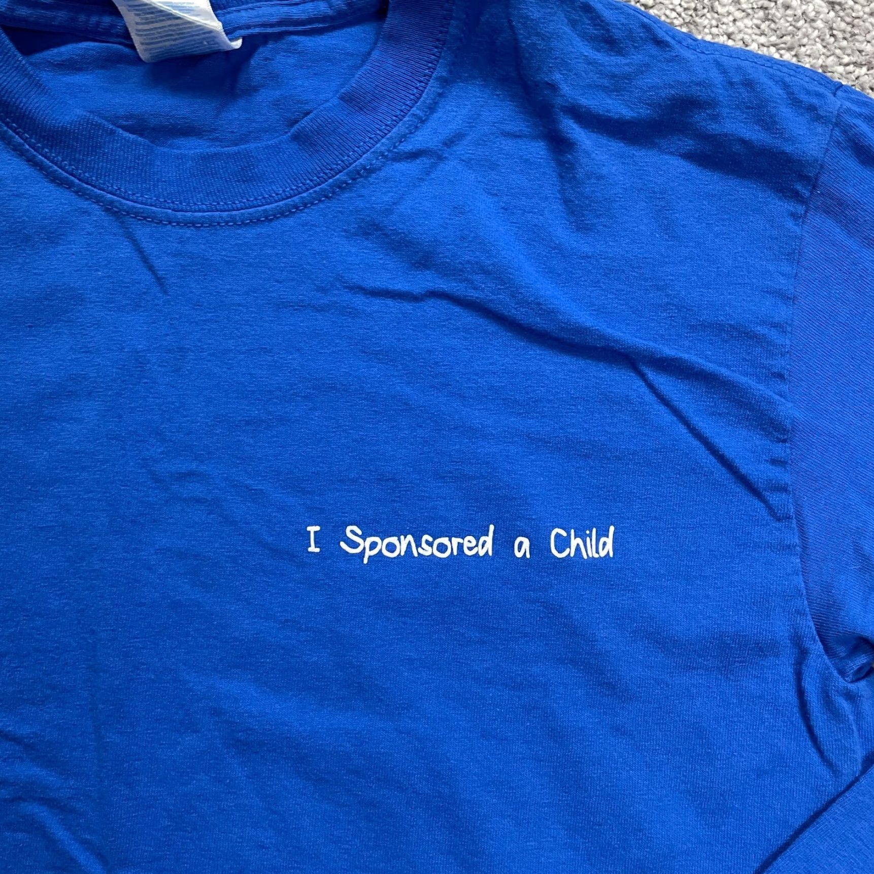 Gildan Gildan Ultra Cotton Christmas T-Shirt Unisex Small Blue Graphic Long Sleeve Size US S / EU 44-46 / 1 - 4 Thumbnail