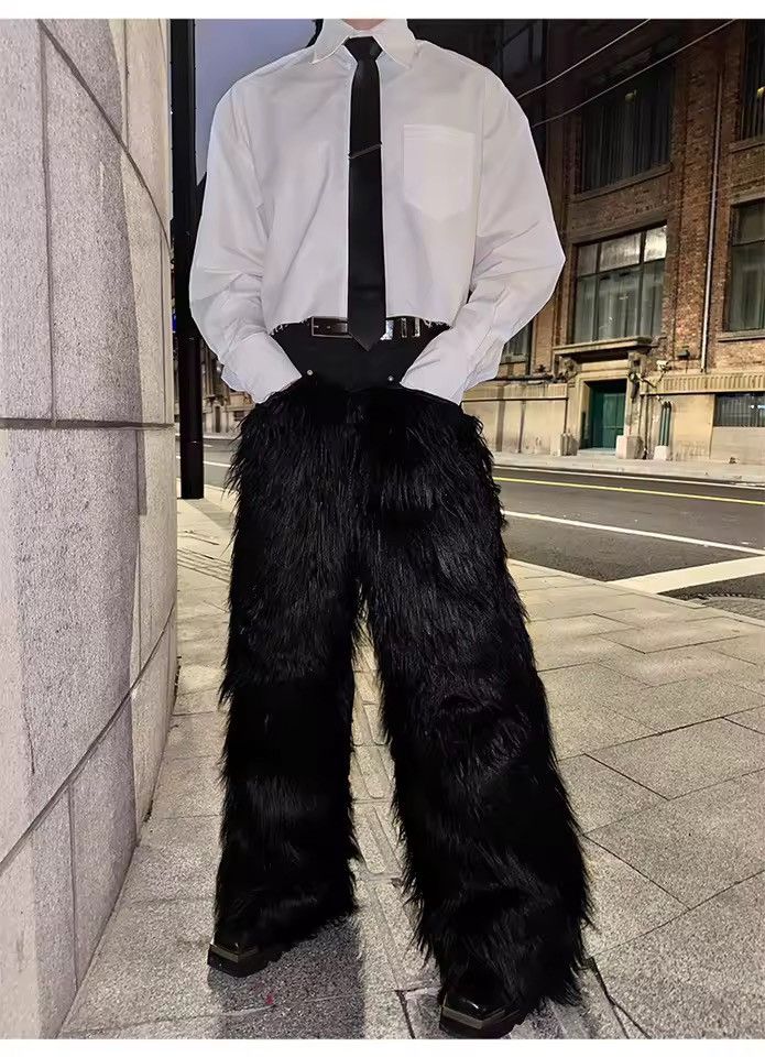 Other Designer Loose Streetwear Furry Pants Size US 32 / EU 48 - 5 Thumbnail