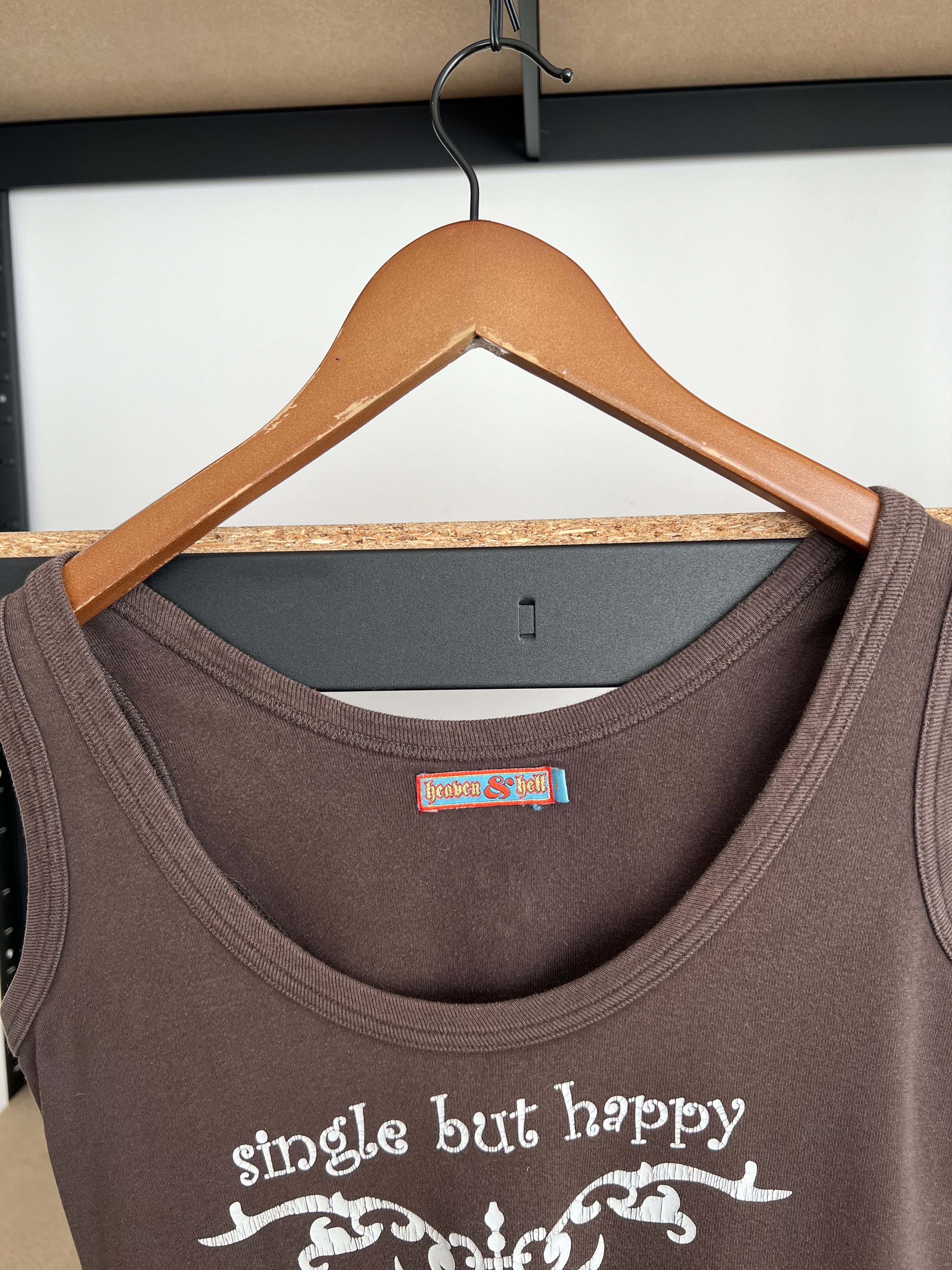 Vintage Vintage Single But Happy Tattoo Tribal Y2k Womens Tank Top Size M / US 6-8 / IT 42-44 - 7 Thumbnail