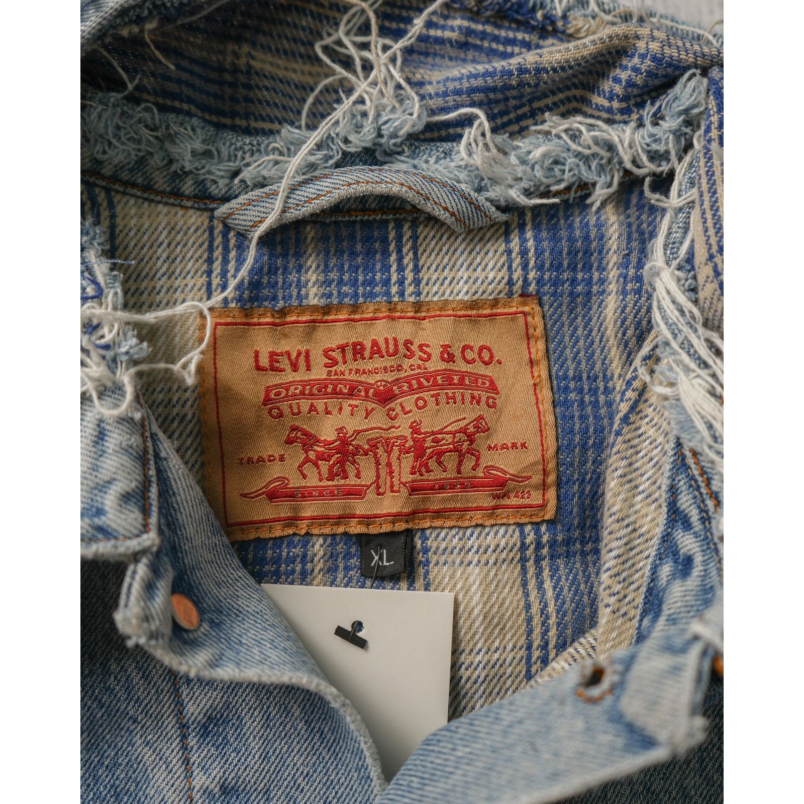 Levi's Vintage 90s Levis Blue Long Sleeve Denim Jacket - Women's XL Size XL / US 12-14 / IT 48-50 - 3 Thumbnail