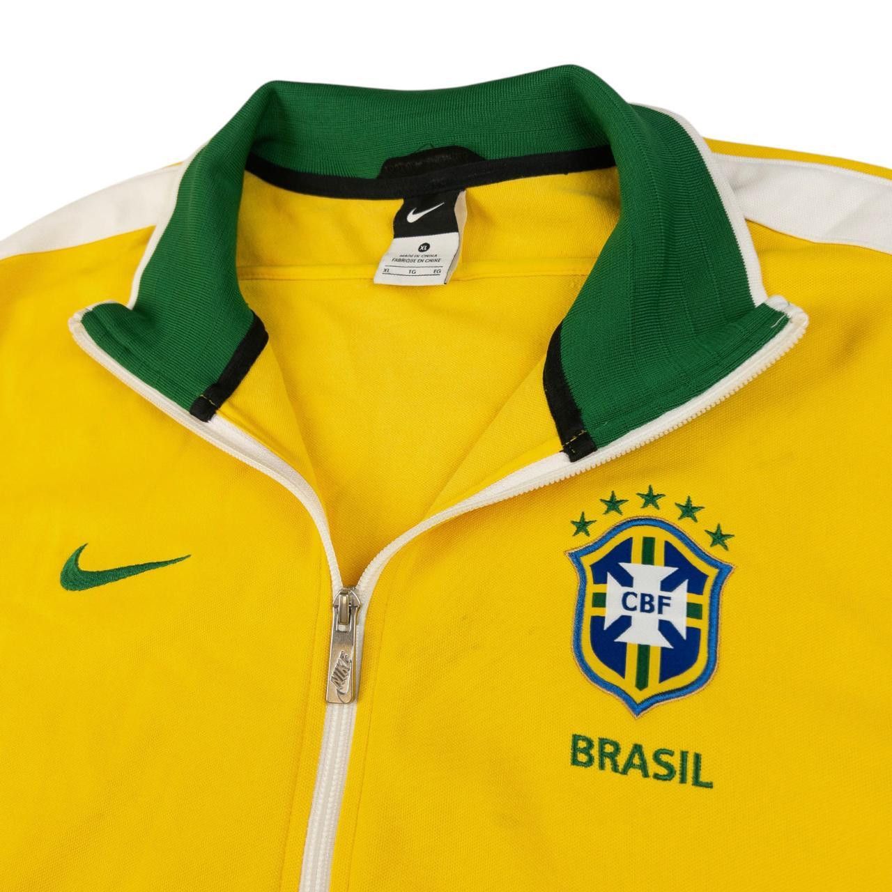 Nike Vintage Nike Brazil CBF Zip Up Jacket Size XL Size US XL / EU 56 / 4 - 5 Thumbnail