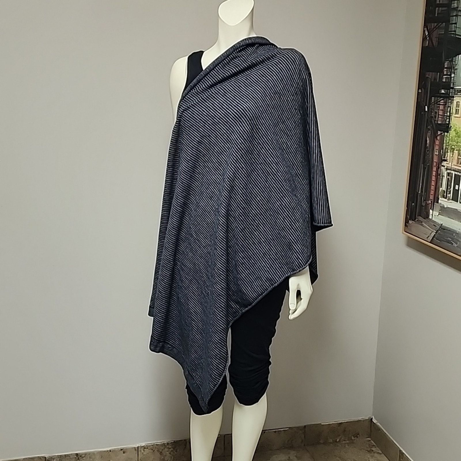 Lululemon Lululemon Vinyasa Scarf Mini Check Pique Black Pique Rulu Size ONE SIZE - 3 Thumbnail
