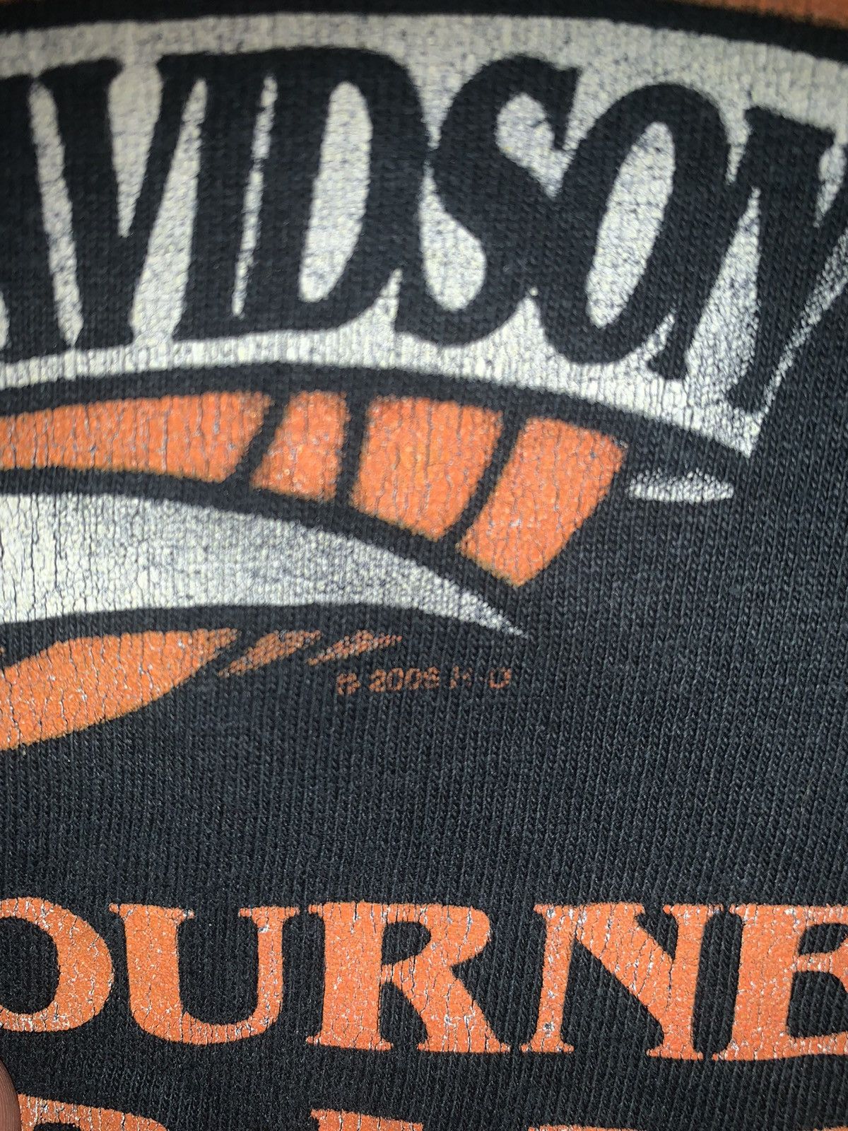 Vintage Vintage 08’s Harley Davidson Flames distressed Size US XL / EU 56 / 4 - 5 Thumbnail