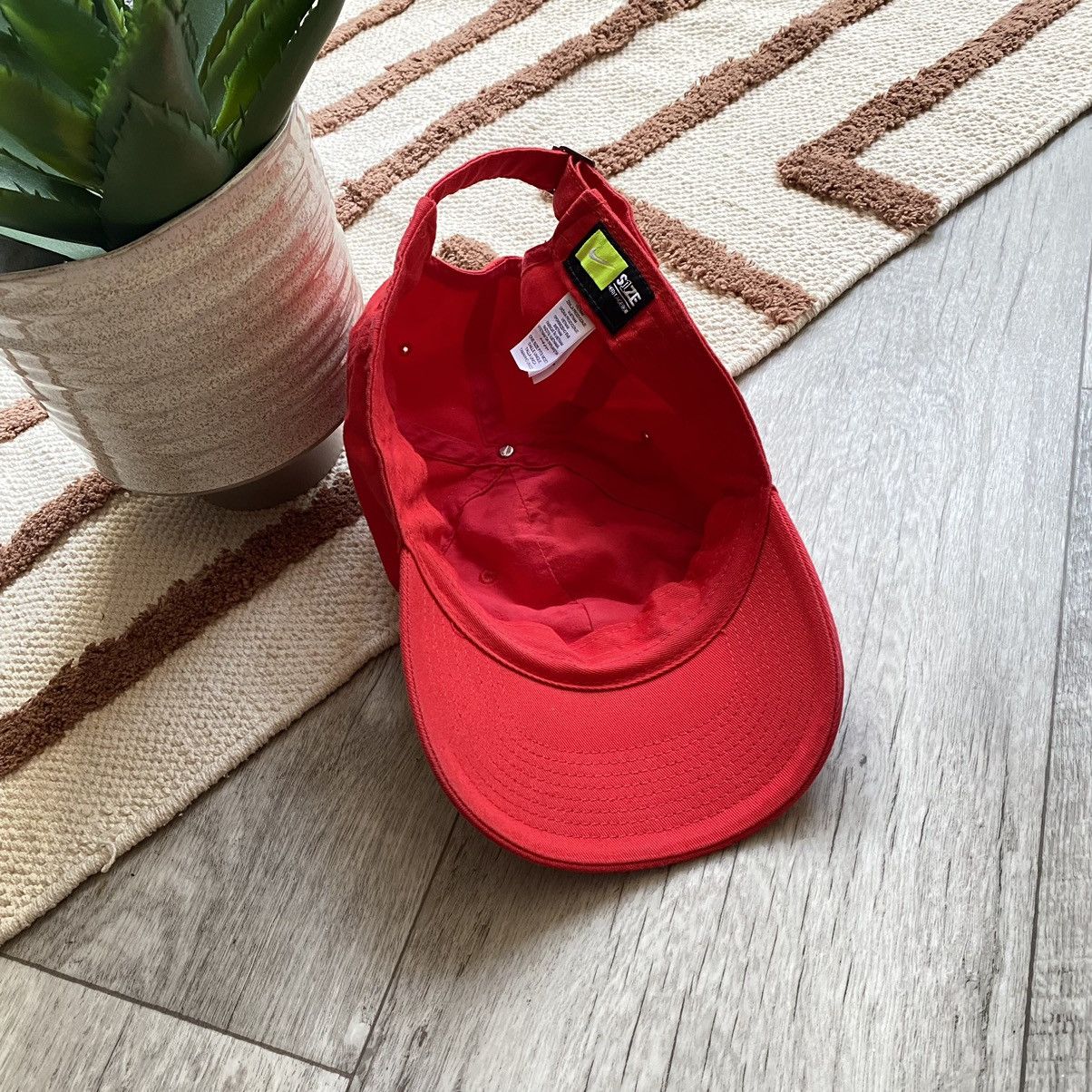Nike NIKE Y2K EMBROIDERED SWOOSH RED CAP Size ONE SIZE - 3 Thumbnail