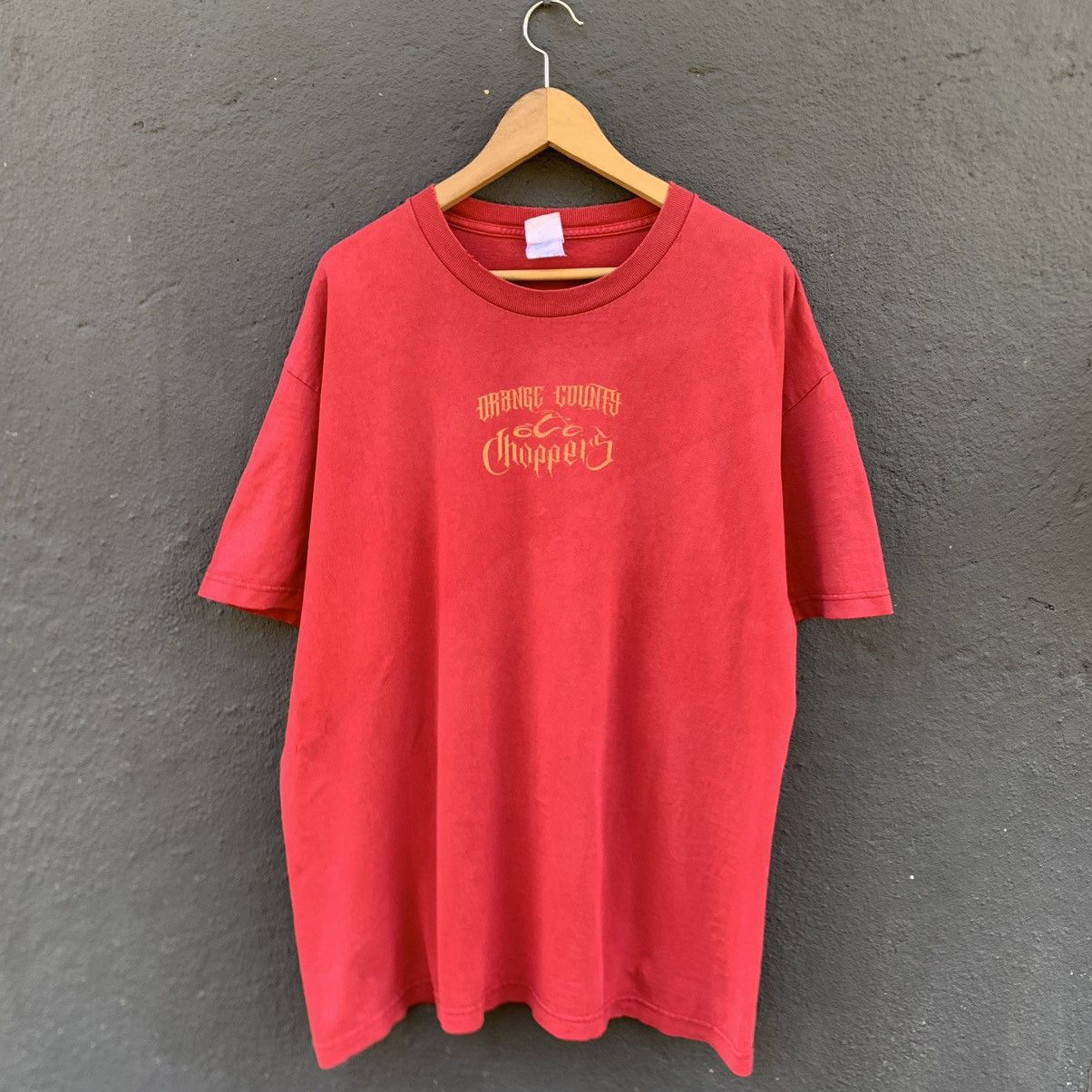 West Coast Choppers Thrashed Faded Y2k Orange County Choppers Tee Size US XL / EU 56 / 4 - 3 Thumbnail