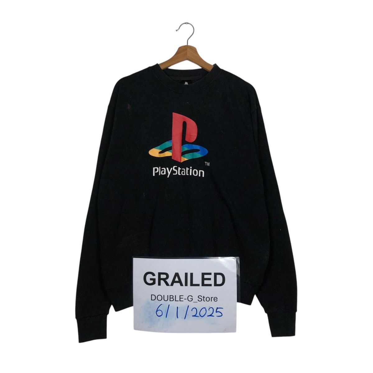 Japanese Brand 📌Vintage Sweatshirt Crewneck Playstation Big Logo Size US L / EU 52-54 / 3 - 1 Thumbnail