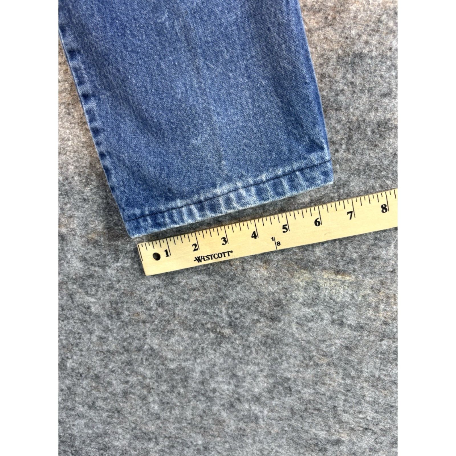 Wrangler VINTAGE Wrangler Jeans Men's 35x32 Blue Light Wash Cowboy Cut Straight Leg Size US 35 - 5 Thumbnail