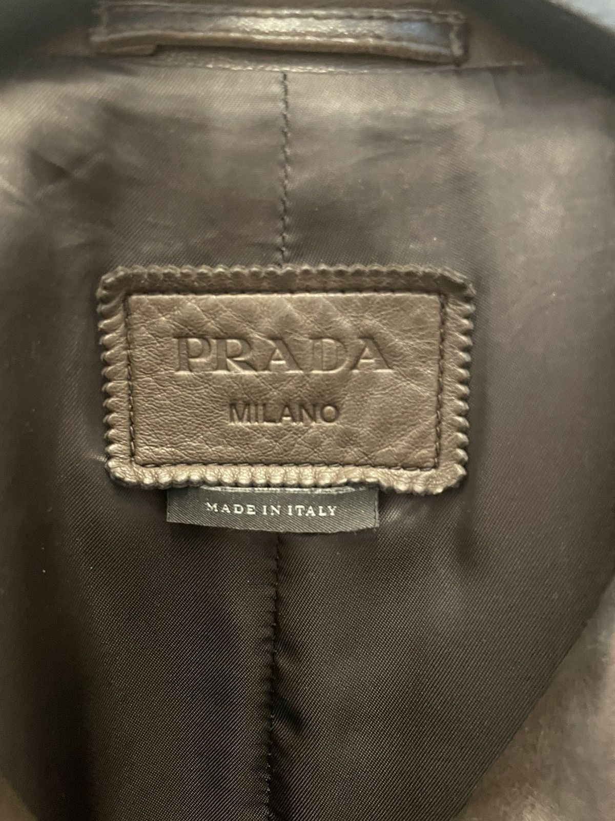 Prada × Raf Simons Prada Leather Jacket - Designed by Raf Simons Size US M / EU 48-50 / 2 - 6 Thumbnail