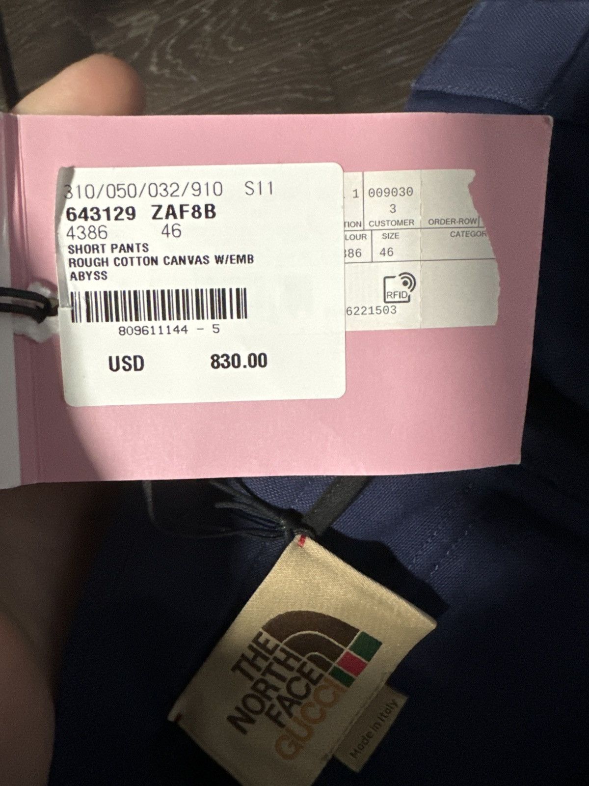 Gucci × The North Face Gucci x TheNorthFace navy shorts Size US 30 / EU 46 - 7 Thumbnail