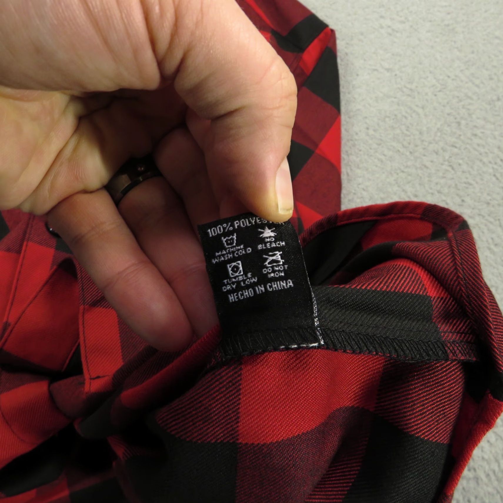 Vintage Dixxon Flannel Shirt Mens XL Red Black Buffalo Check Redrum Button Up Shining Shirts Size US XL / EU 56 / 4 - 6 Thumbnail